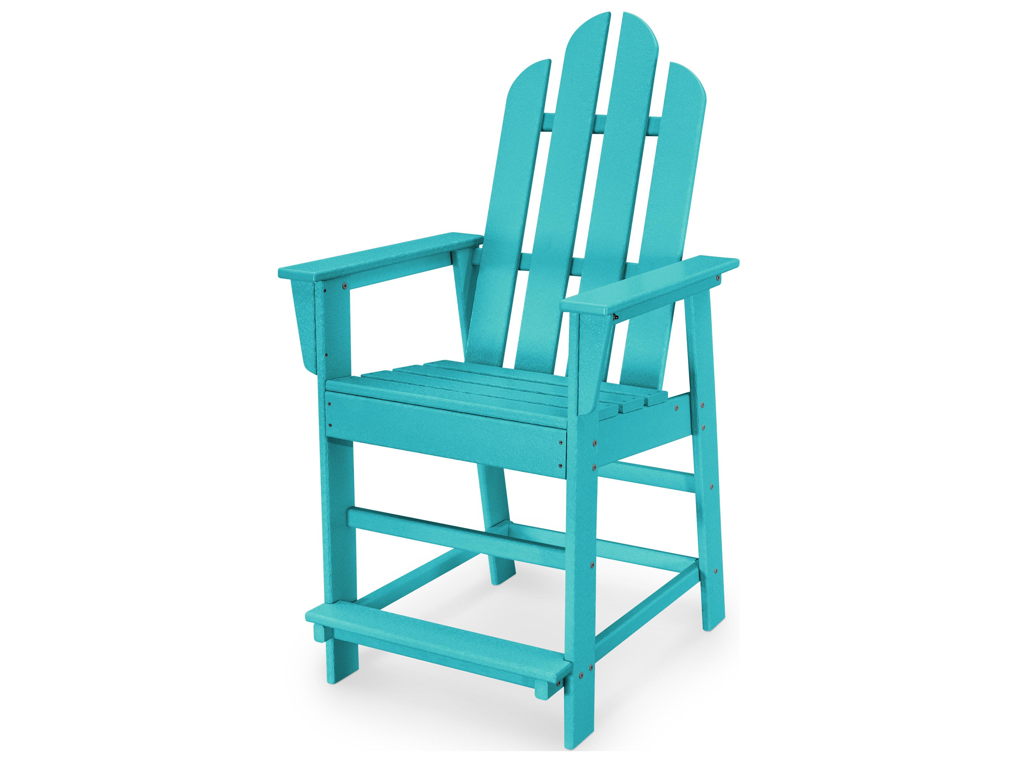 POLYWOOD® Long Island Recycled Plastic Outdoor Counter Chair
