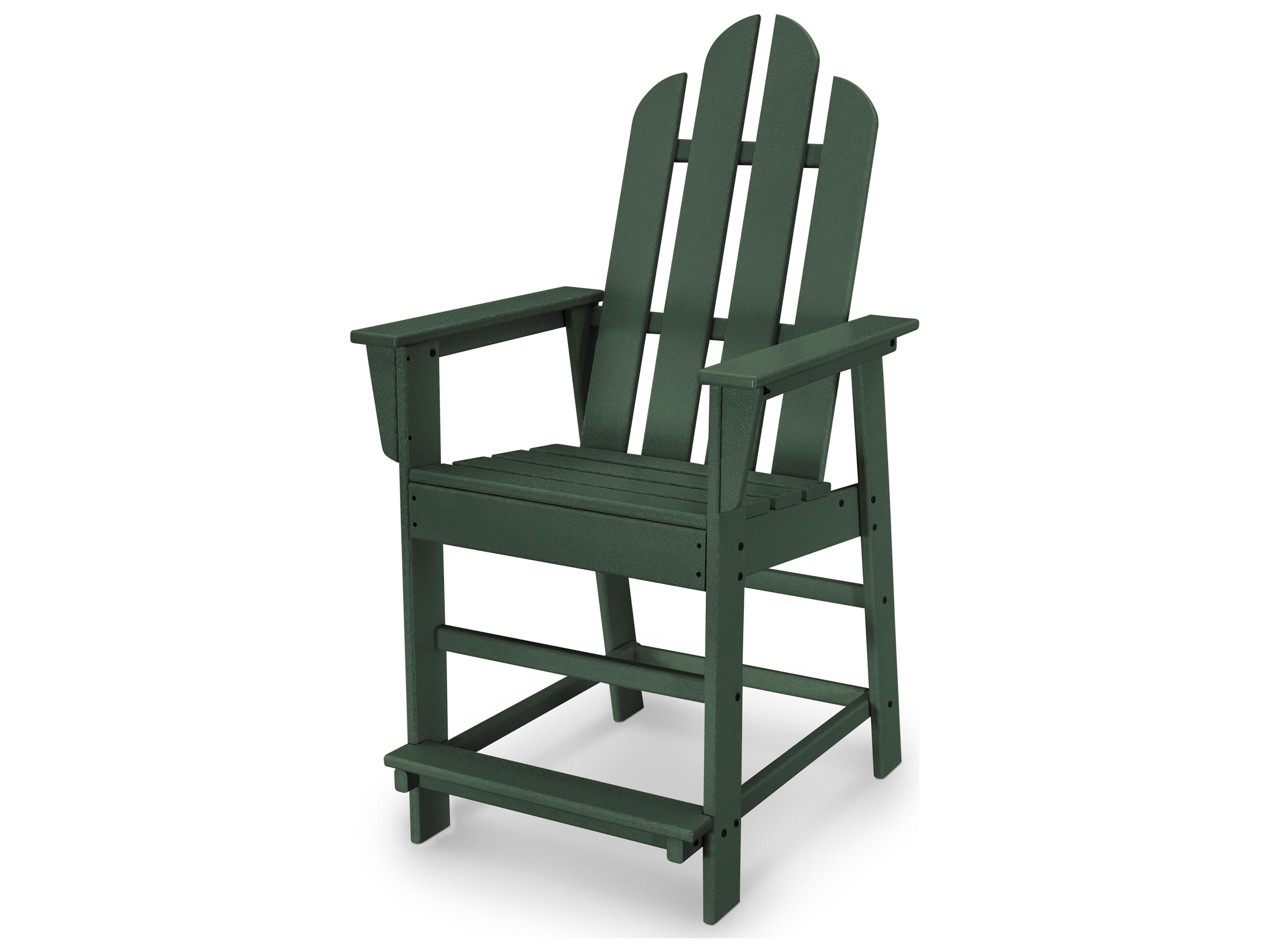POLYWOOD® Long Island Recycled Plastic Outdoor Counter Chair