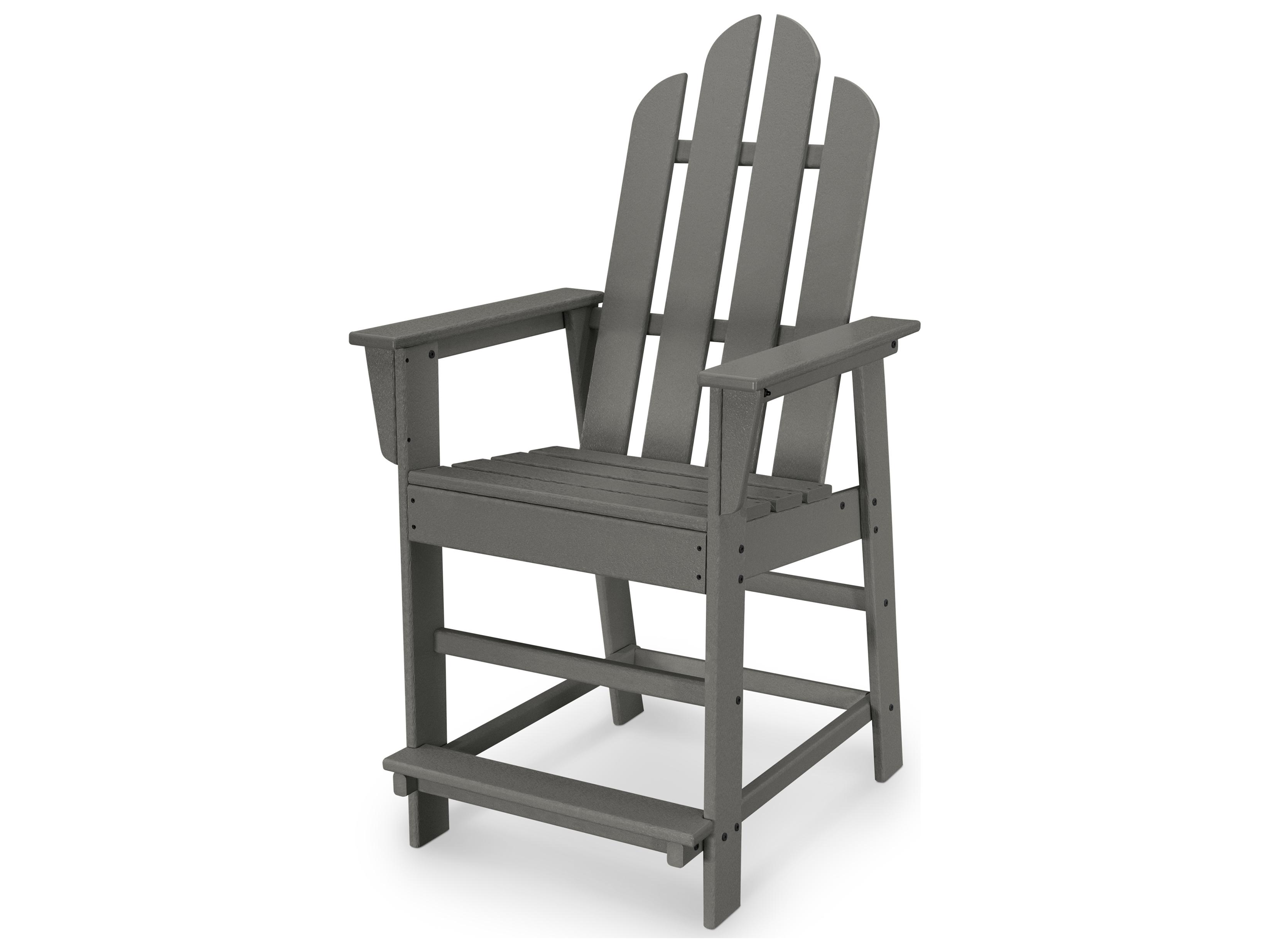 POLYWOOD® Long Island Recycled Plastic Outdoor Counter Chair