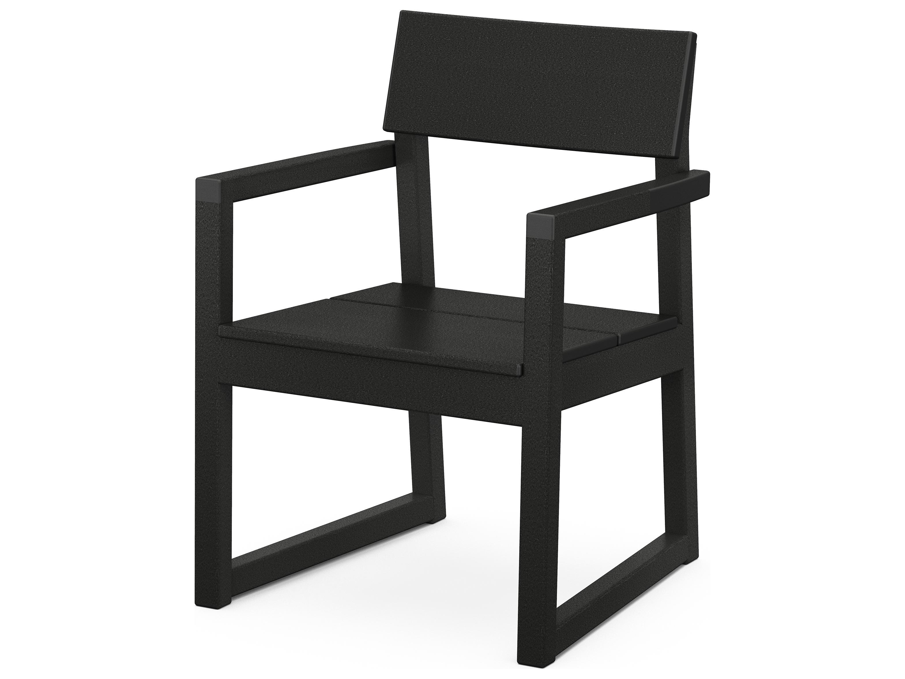 POLYWOOD® Edge Recycled Plastic Outdoor Dining Arm Chair