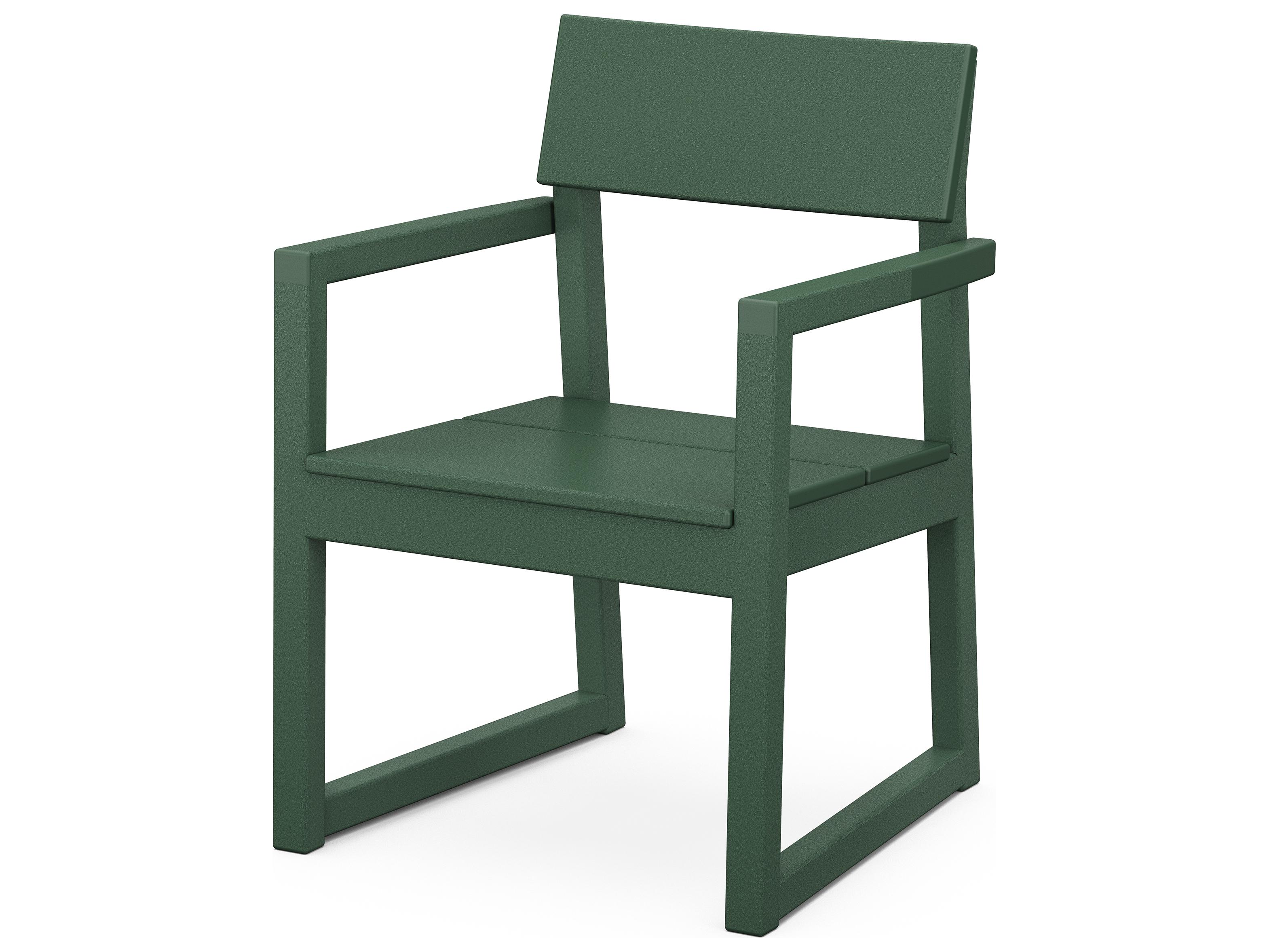 POLYWOOD® Edge Recycled Plastic Outdoor Dining Arm Chair