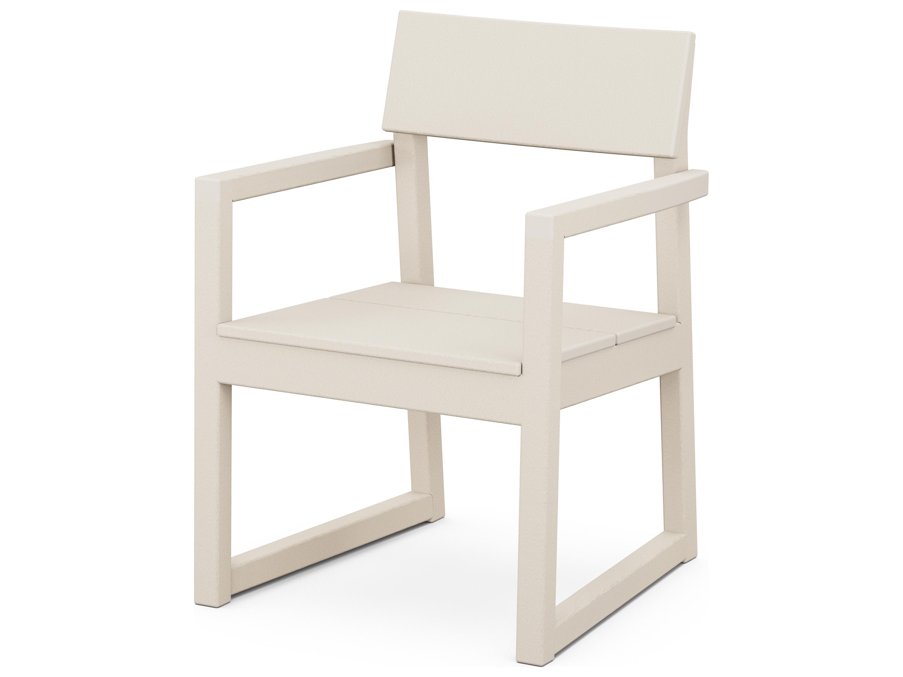 POLYWOOD® Edge Recycled Plastic Outdoor Dining Arm Chair