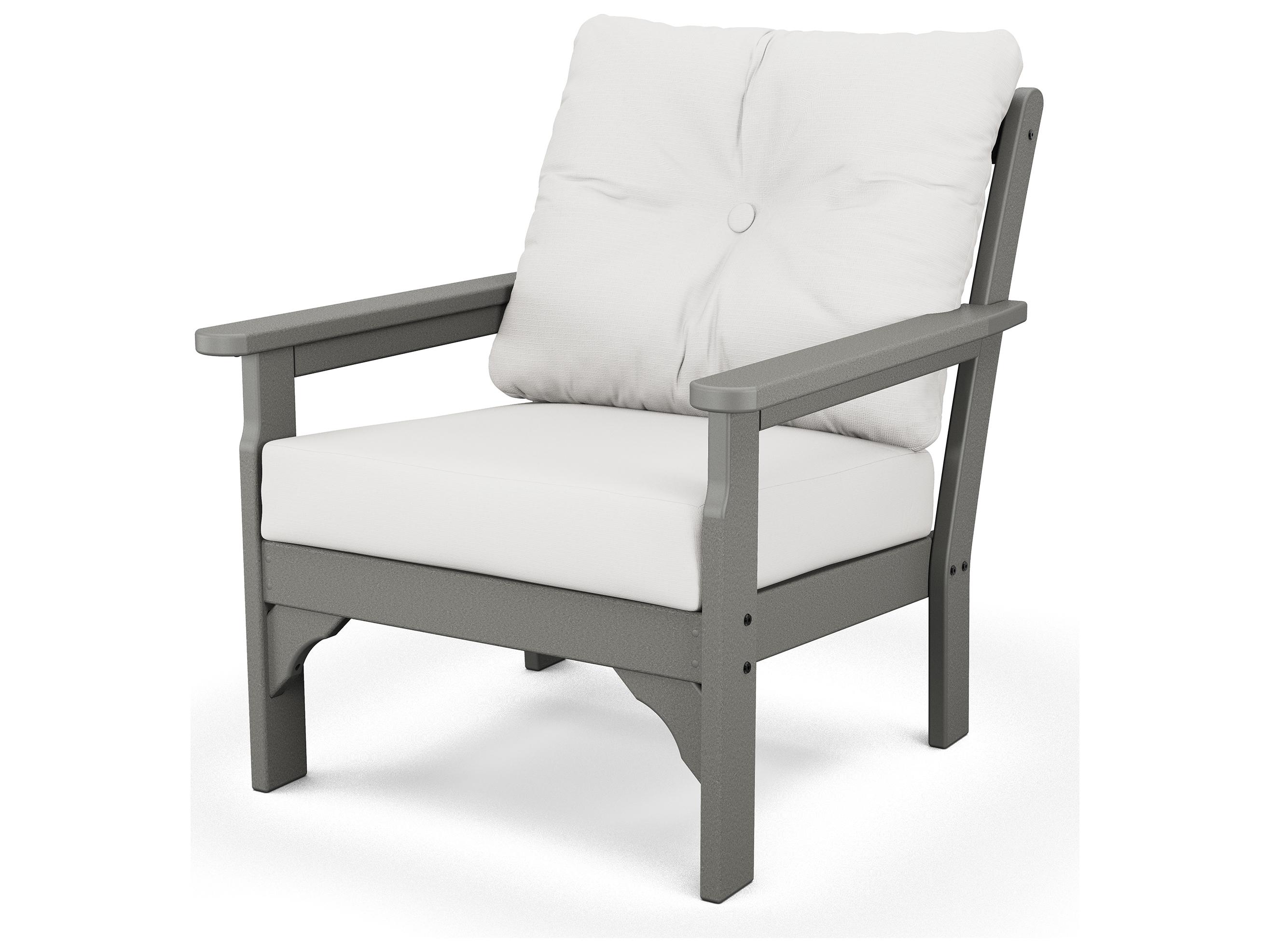 POLYWOOD Vineyard Deep Seating Outdoor Patio Lounge Chair