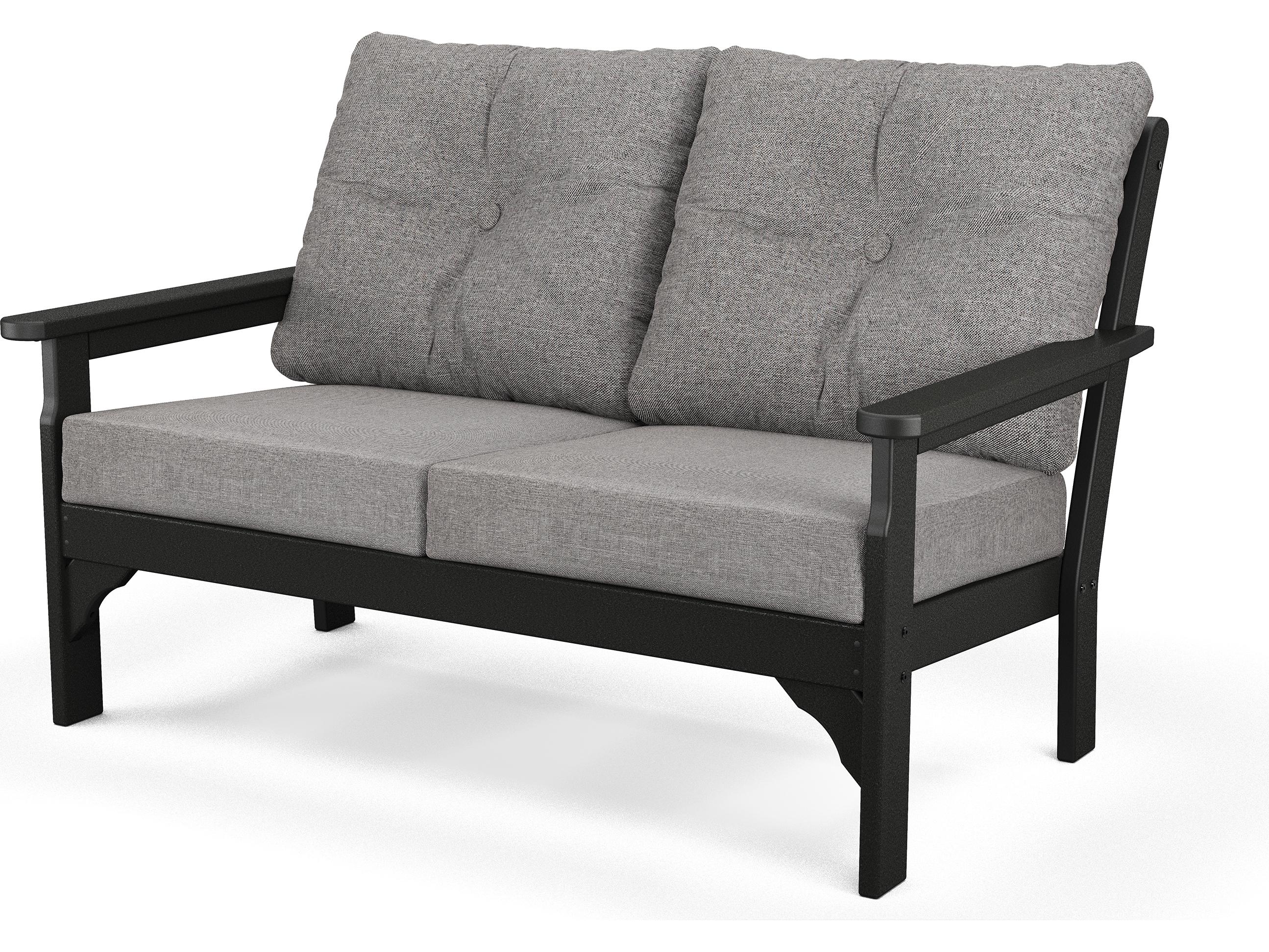 POLYWOOD® Vineyard Recycled Plastic Deep Seating Settee