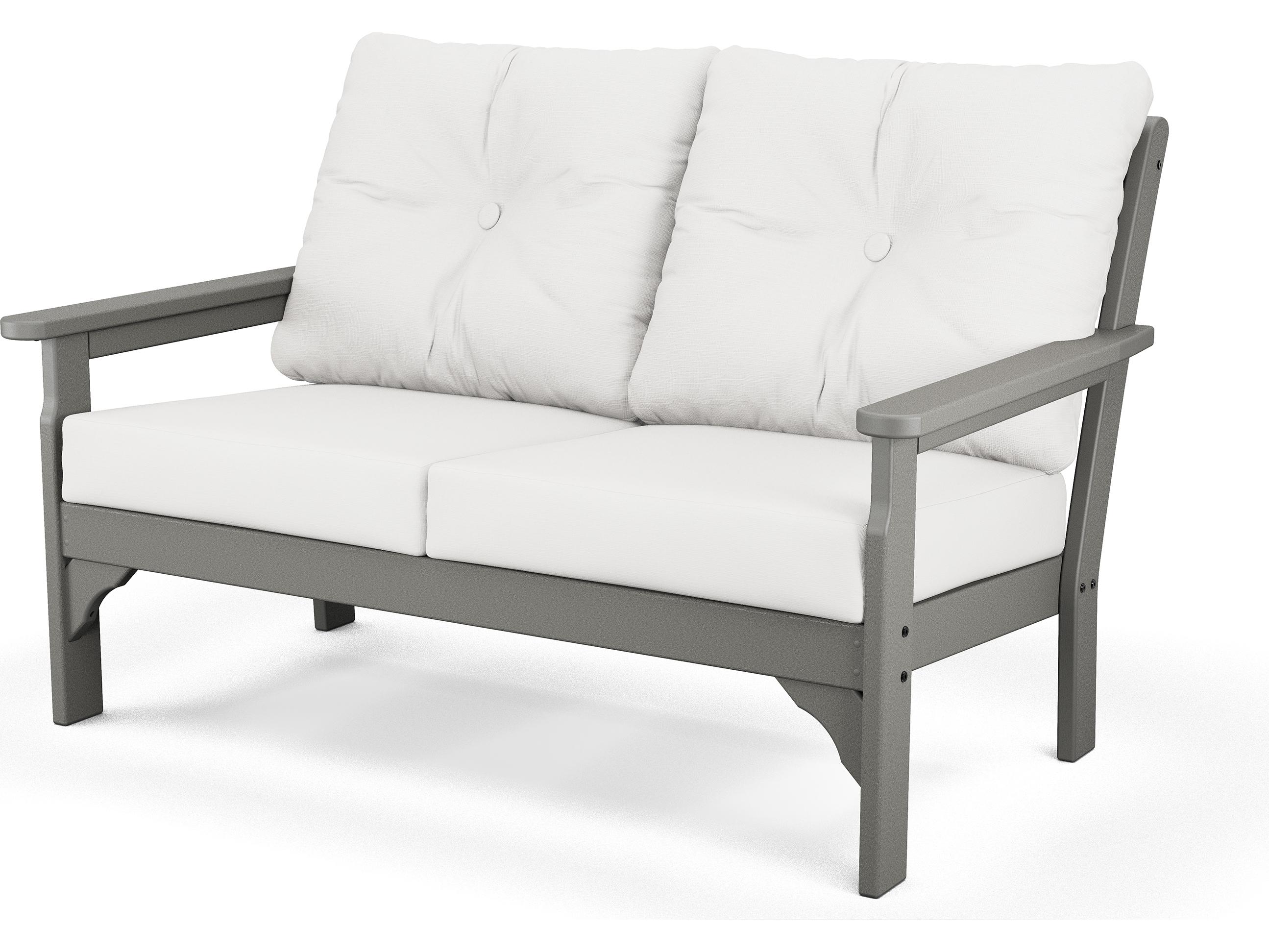 POLYWOOD® Vineyard Recycled Plastic Deep Seating Settee