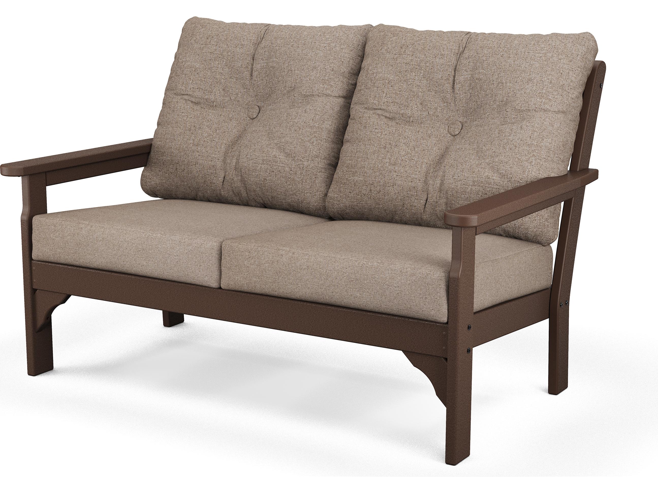 POLYWOOD® Vineyard Recycled Plastic Deep Seating Settee