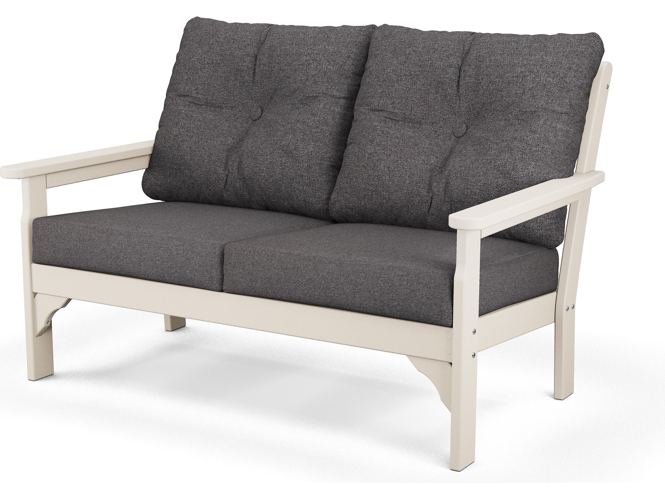 POLYWOOD® Vineyard Recycled Plastic Deep Seating Settee