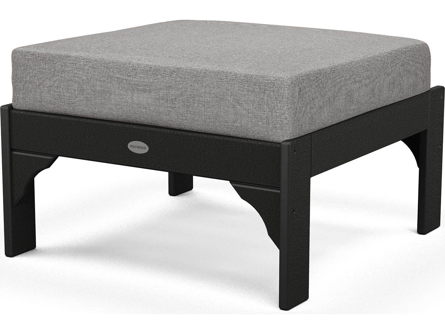 POLYWOOD® Vineyard Recycled Plastic Deep Seating Patio Ottoman