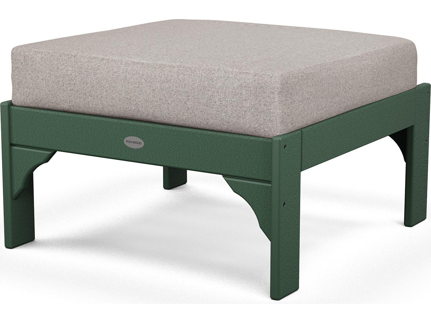 POLYWOOD® Vineyard Recycled Plastic Deep Seating Patio Ottoman