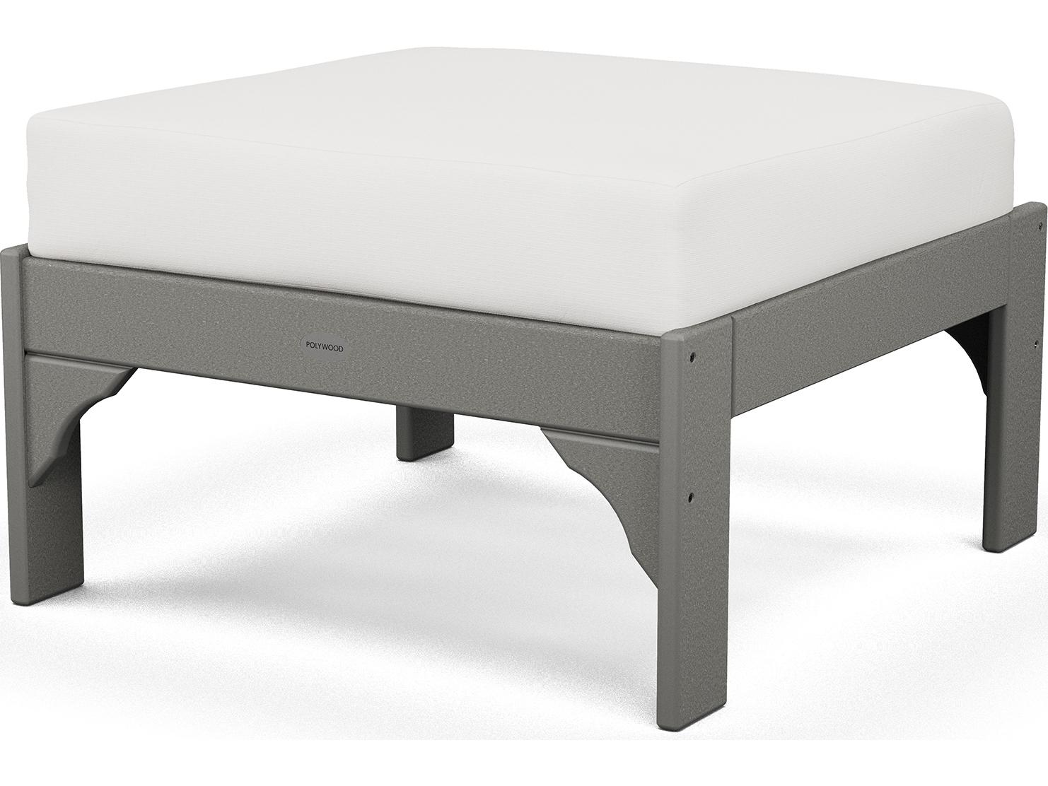 POLYWOOD® Vineyard Recycled Plastic Deep Seating Patio Ottoman