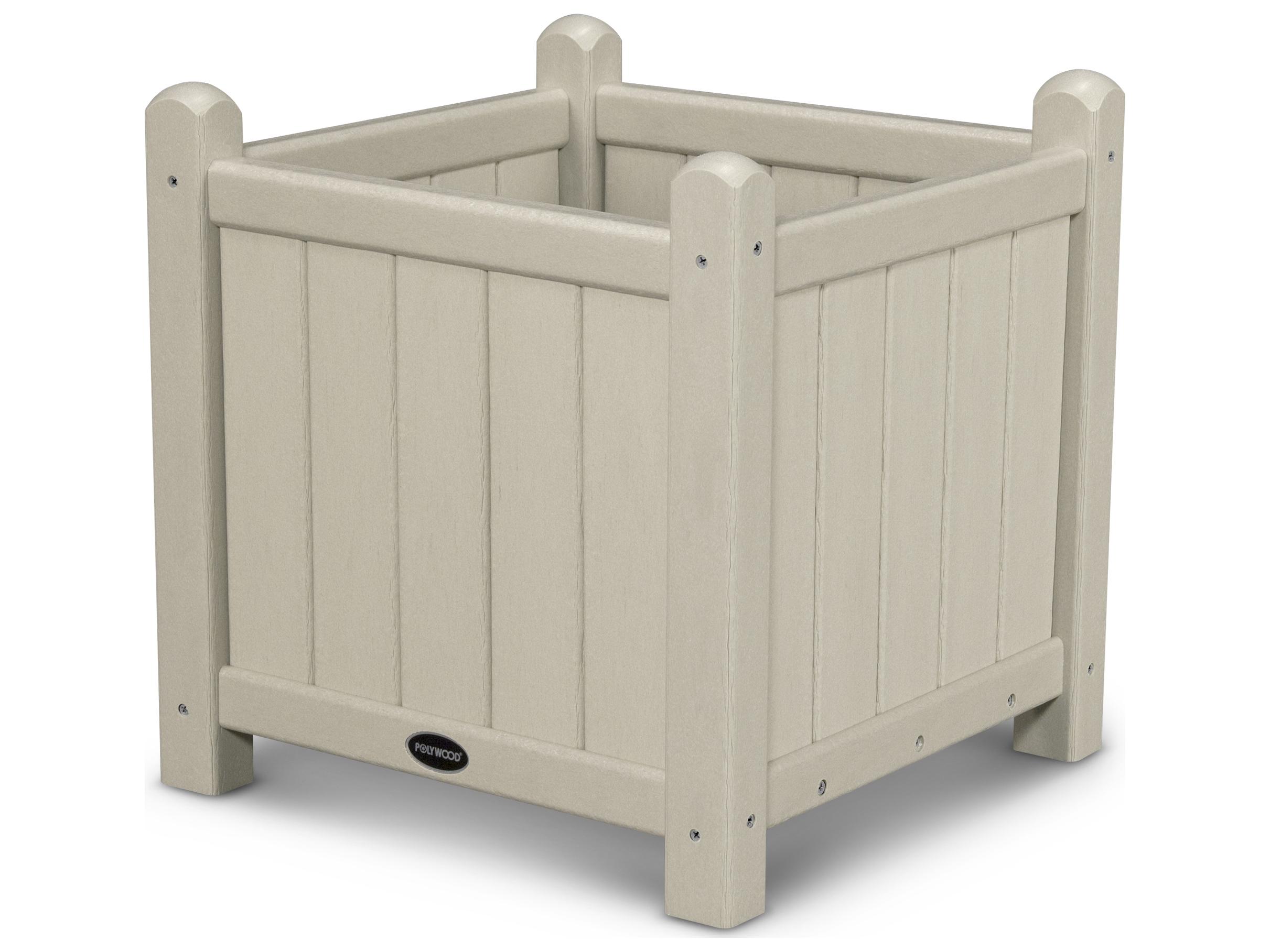 POLYWOOD® Traditional Garden Recycled Plastic 16 Planter