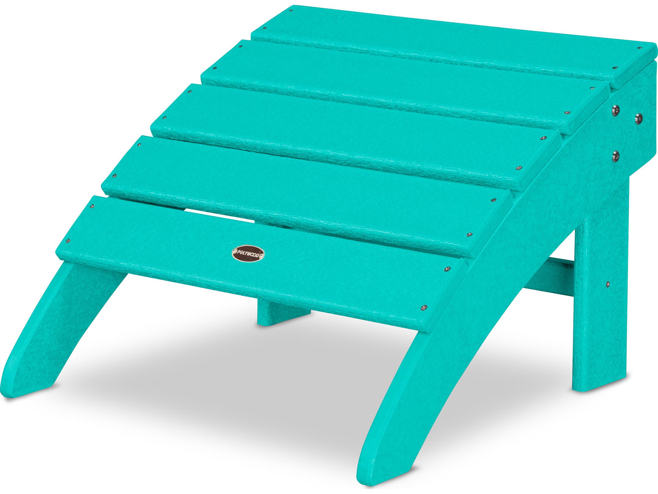 POLYWOOD® Palm Coast Recycled Plastic Outdoor Ottoman
