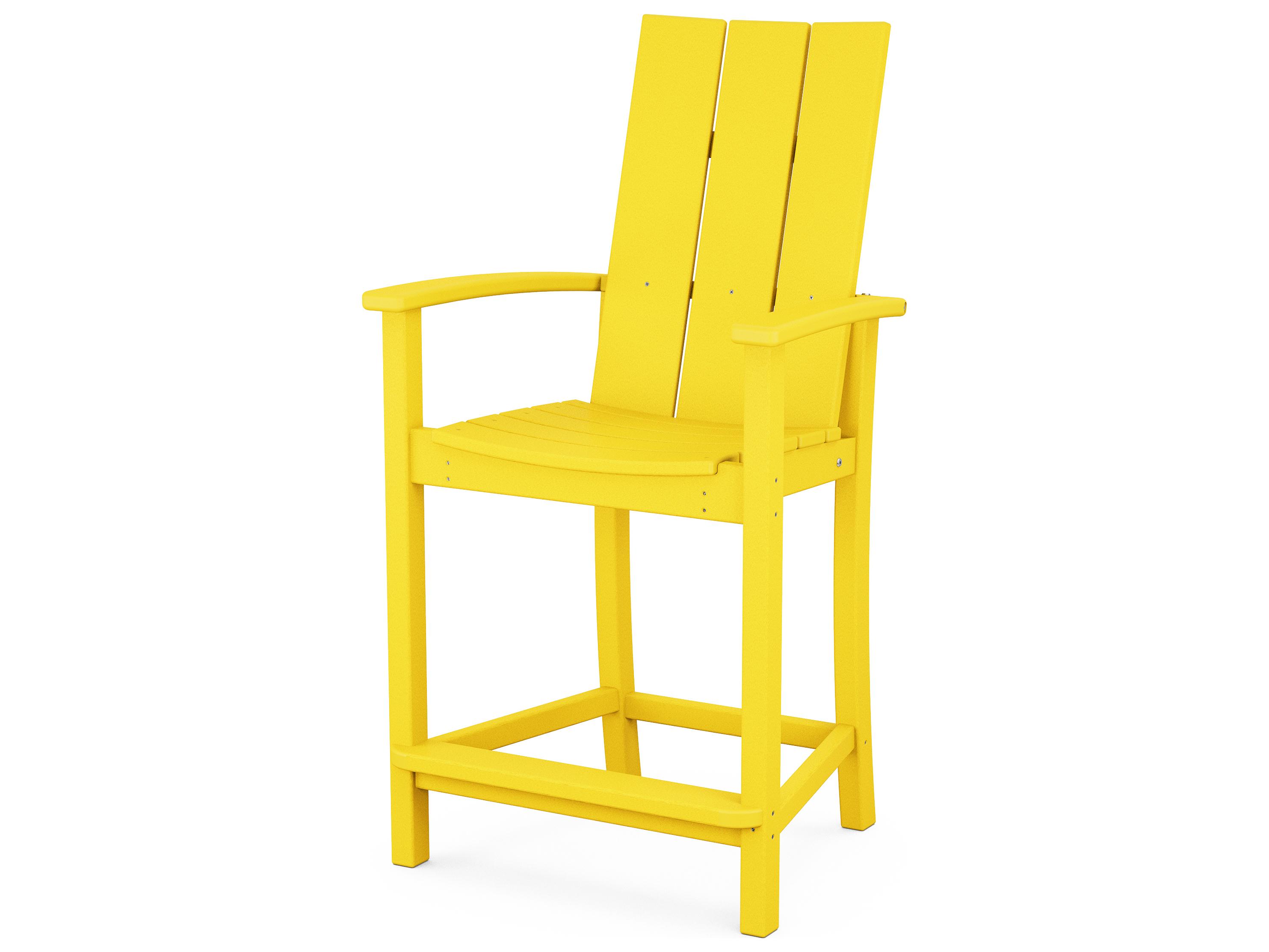 POLYWOOD® Modern Recycled Plastic Outdoor Patio Counter Stool