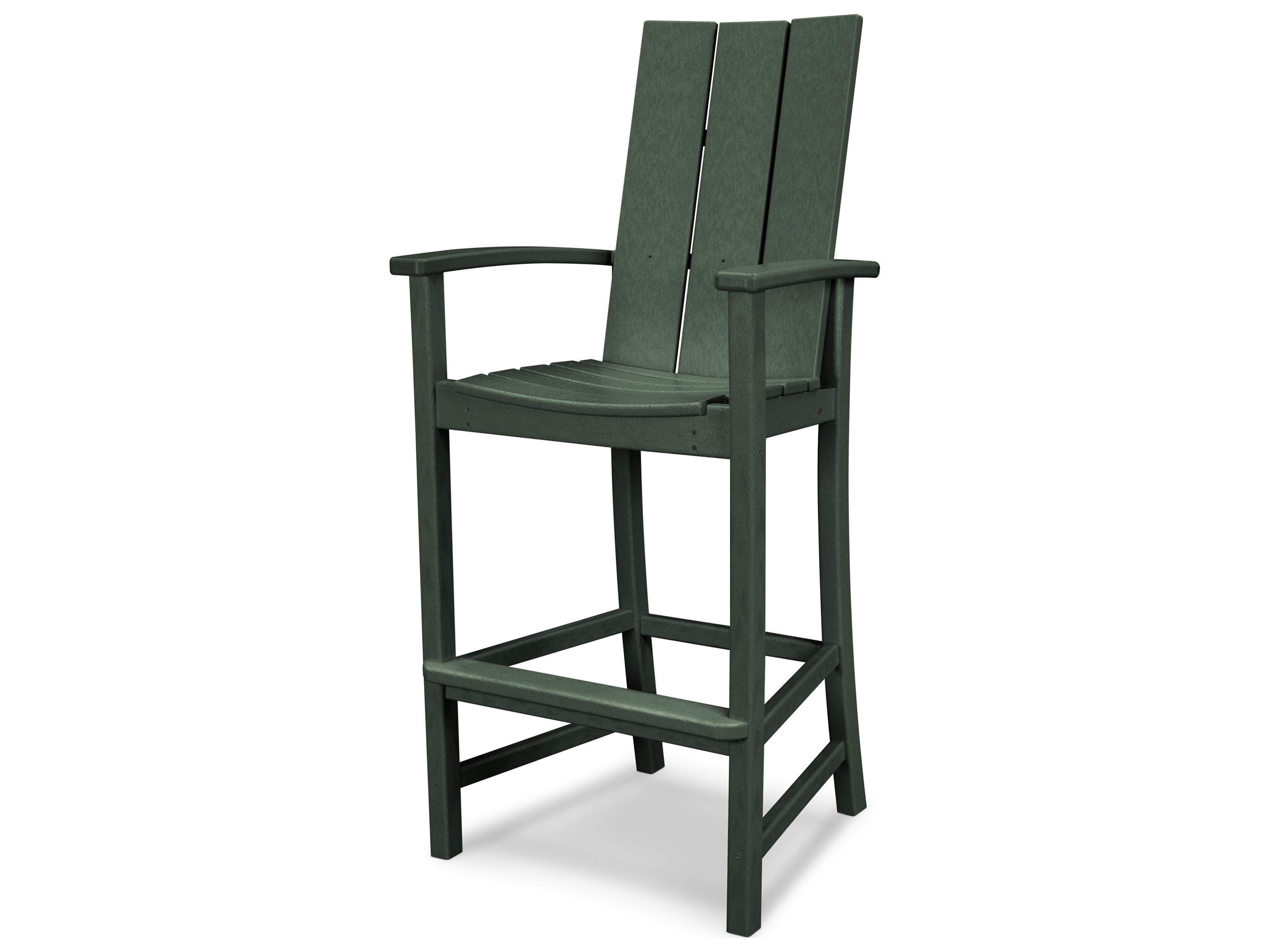 POLYWOOD® Modern Recycled Plastic Patio Bar Stool