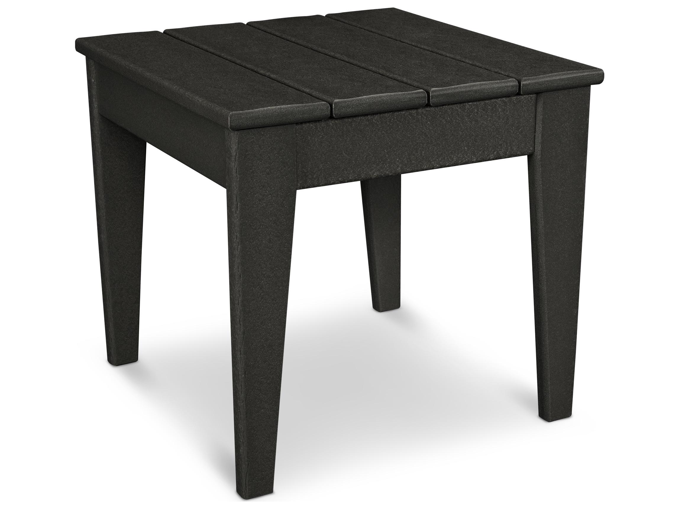 POLYWOOD® Modern Recycled Plastic Square Outdoor End Table