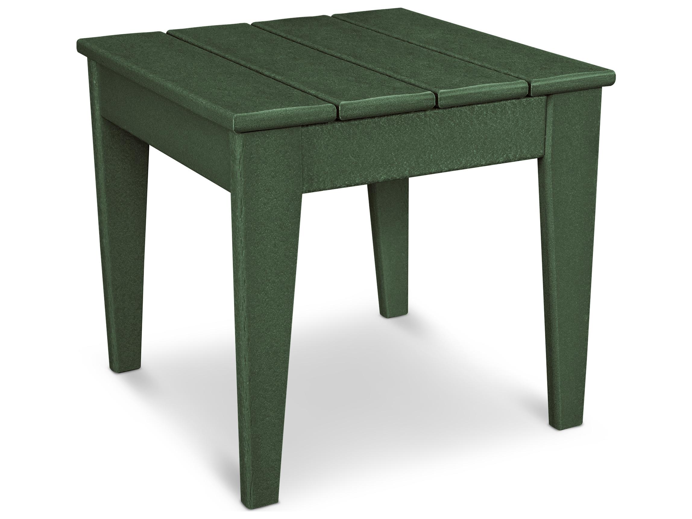 POLYWOOD® Modern Recycled Plastic Square Outdoor End Table