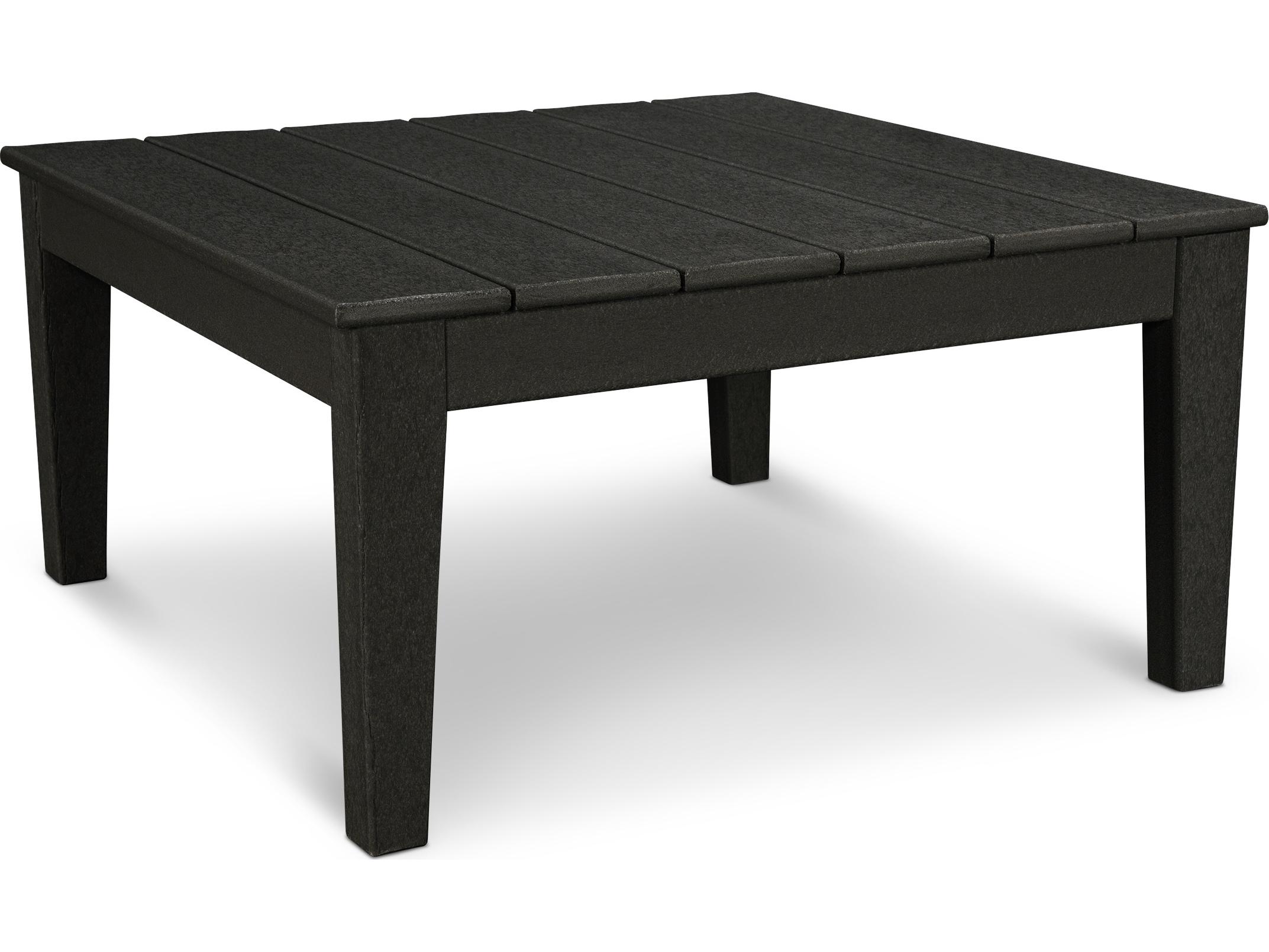 POLYWOOD® Modern Recycled Plastic Square Patio Conversation Table
