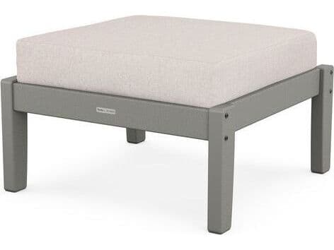 POLYWOOD® Martha Stewart by POLYWOOD® Chinoiserie Deep Seating Outdoor Patio Ottoman