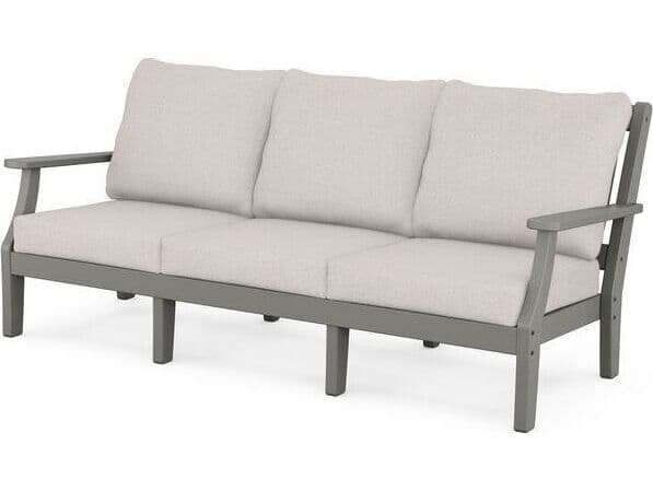 POLYWOOD® Martha Stewart by POLYWOOD® Chinoiserie Deep Seating Outdoor Patio Sofa