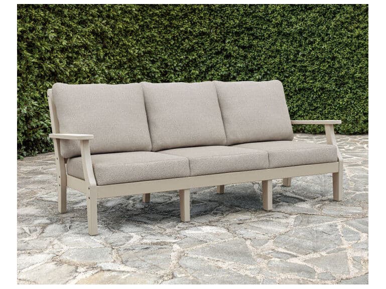 POLYWOOD® Martha Stewart by POLYWOOD® Chinoiserie Deep Seating Outdoor Patio Sofa
