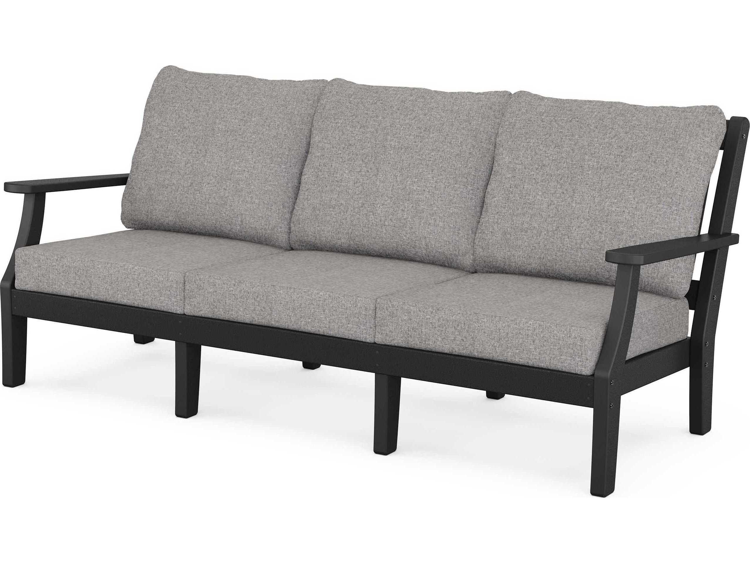 POLYWOOD® Martha Stewart by POLYWOOD® Chinoiserie Deep Seating Outdoor Patio Sofa