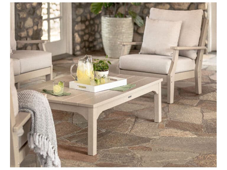 POLYWOOD® Martha Stewart Chinoiserie Outdoor Coffee Table