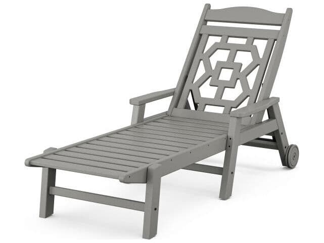 POLYWOOD® Martha Stewart by POLYWOOD® Chinoiserie Outdoor Chaise Lounge