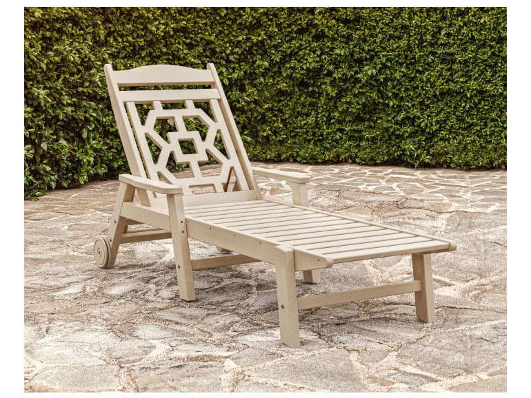 POLYWOOD® Martha Stewart by POLYWOOD® Chinoiserie Outdoor Chaise Lounge