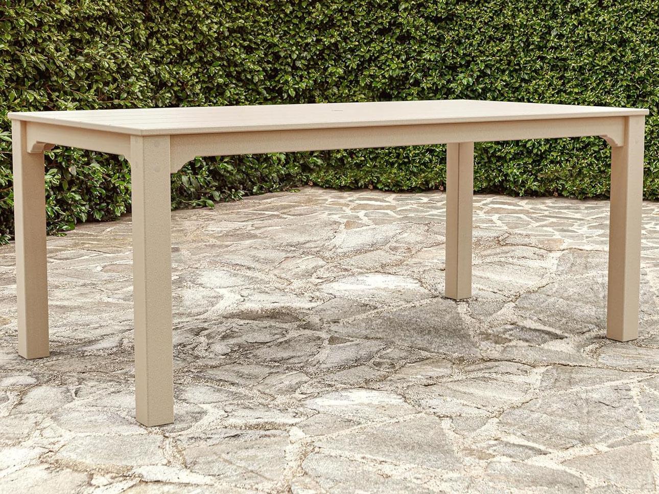 POLYWOOD® Martha Stewart Exclusive Chinoiserie Parsons Outdoor Dining Table