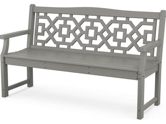 POLYWOOD® Martha Stewart by POLYWOOD® Chinoiserie 60” Garden Outdoor Bench