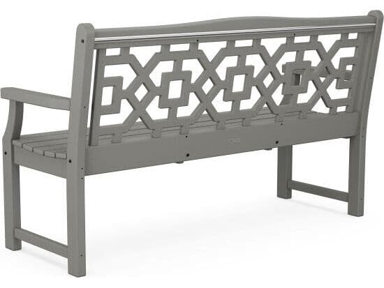 POLYWOOD® Martha Stewart by POLYWOOD® Chinoiserie 60” Garden Outdoor Bench