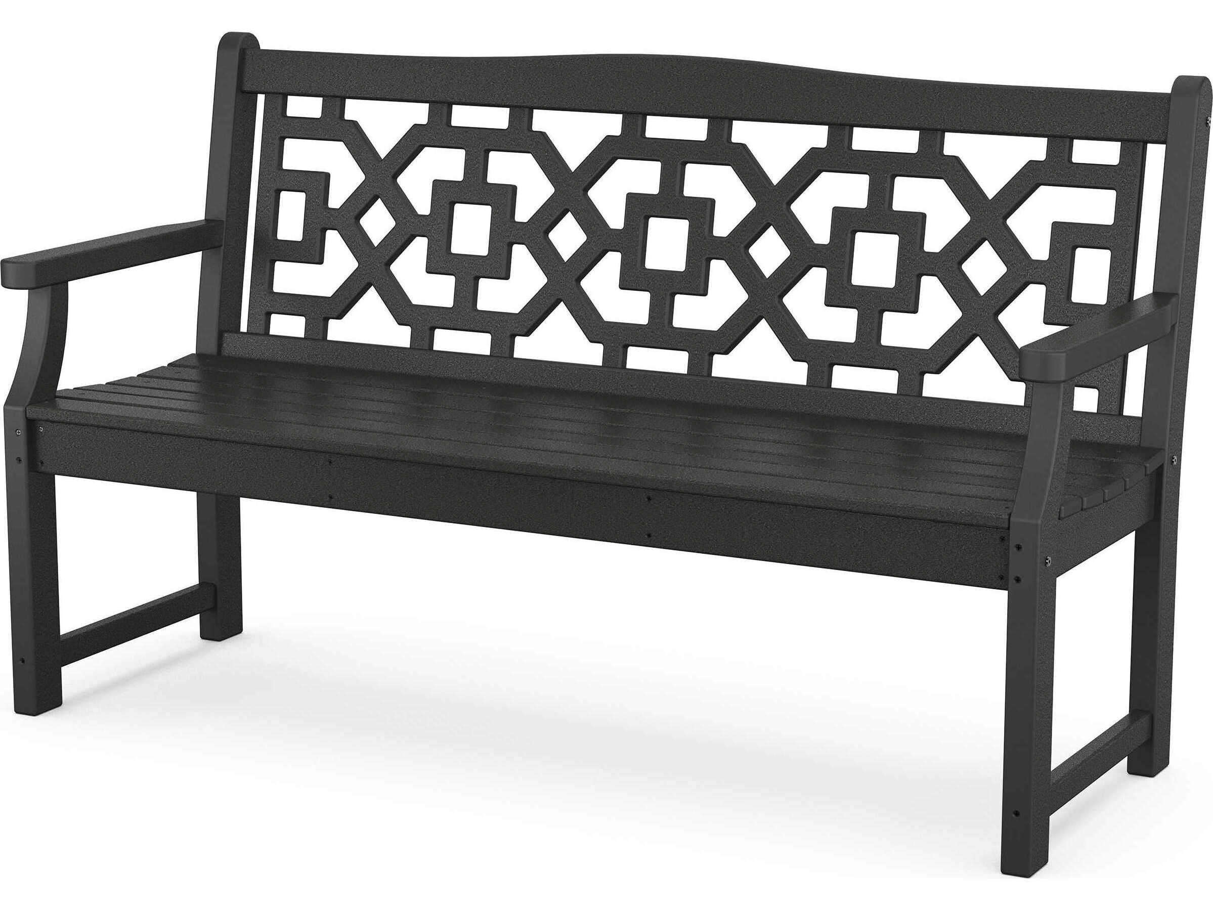 POLYWOOD® Martha Stewart by POLYWOOD® Chinoiserie 60” Garden Outdoor Bench