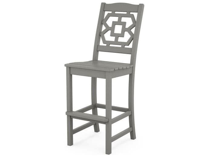 POLYWOOD® Martha Stewart by POLYWOOD® Chinoiserie Patio Bar Side Chair