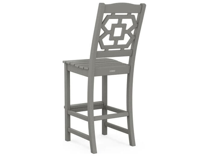 POLYWOOD® Martha Stewart by POLYWOOD® Chinoiserie Patio Bar Side Chair