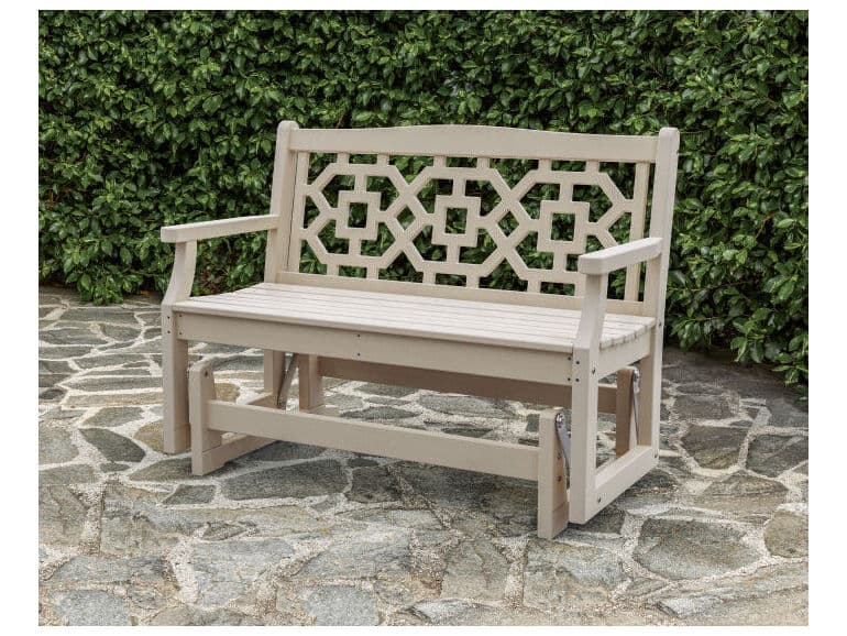 POLYWOOD® Martha Stewart by POLYWOOD® Chinoiserie 48” Glider