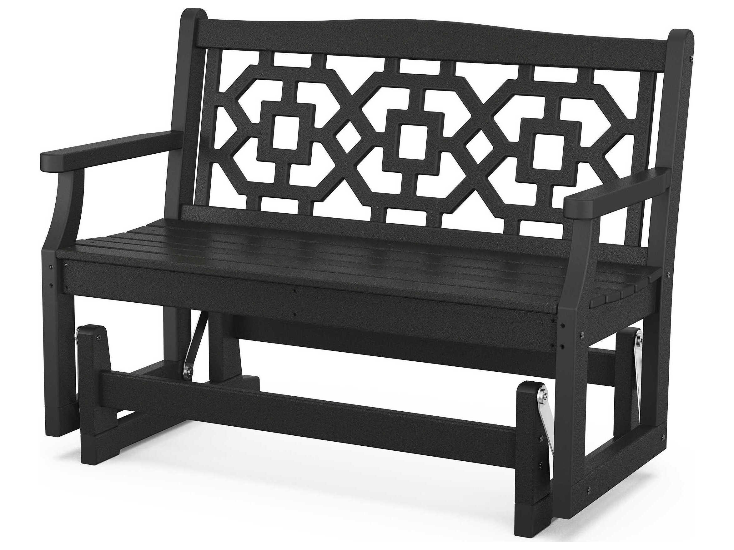 POLYWOOD® Martha Stewart by POLYWOOD® Chinoiserie 48” Glider