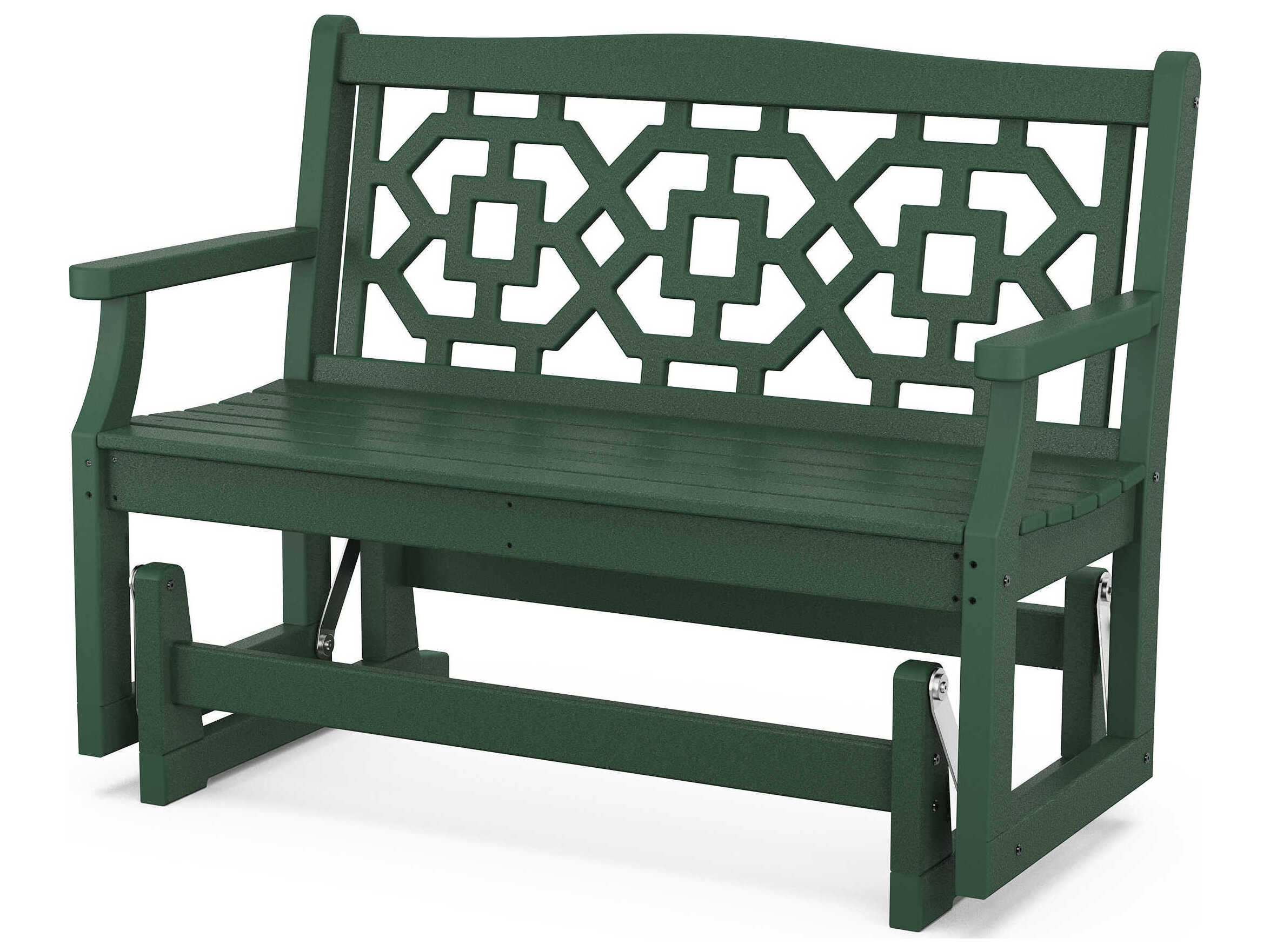 POLYWOOD® Martha Stewart by POLYWOOD® Chinoiserie 48” Glider