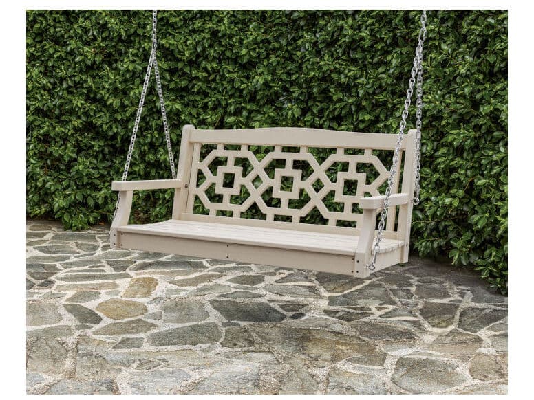 POLYWOOD® Martha Stewart by POLYWOOD® Chinoiserie 48” Patio Swing