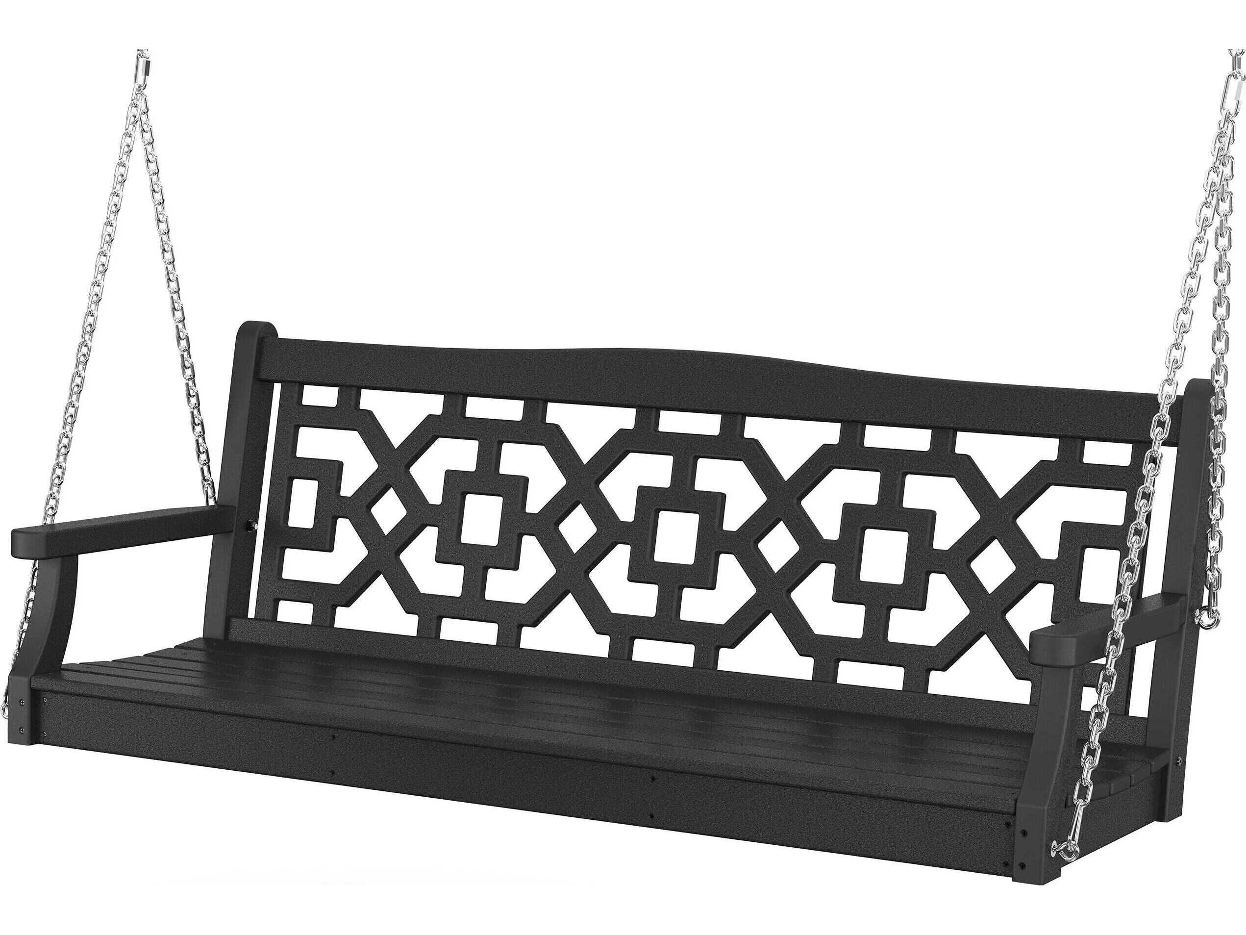 POLYWOOD® Martha Stewart by POLYWOOD® Chinoiserie 60” Outdoor Swing