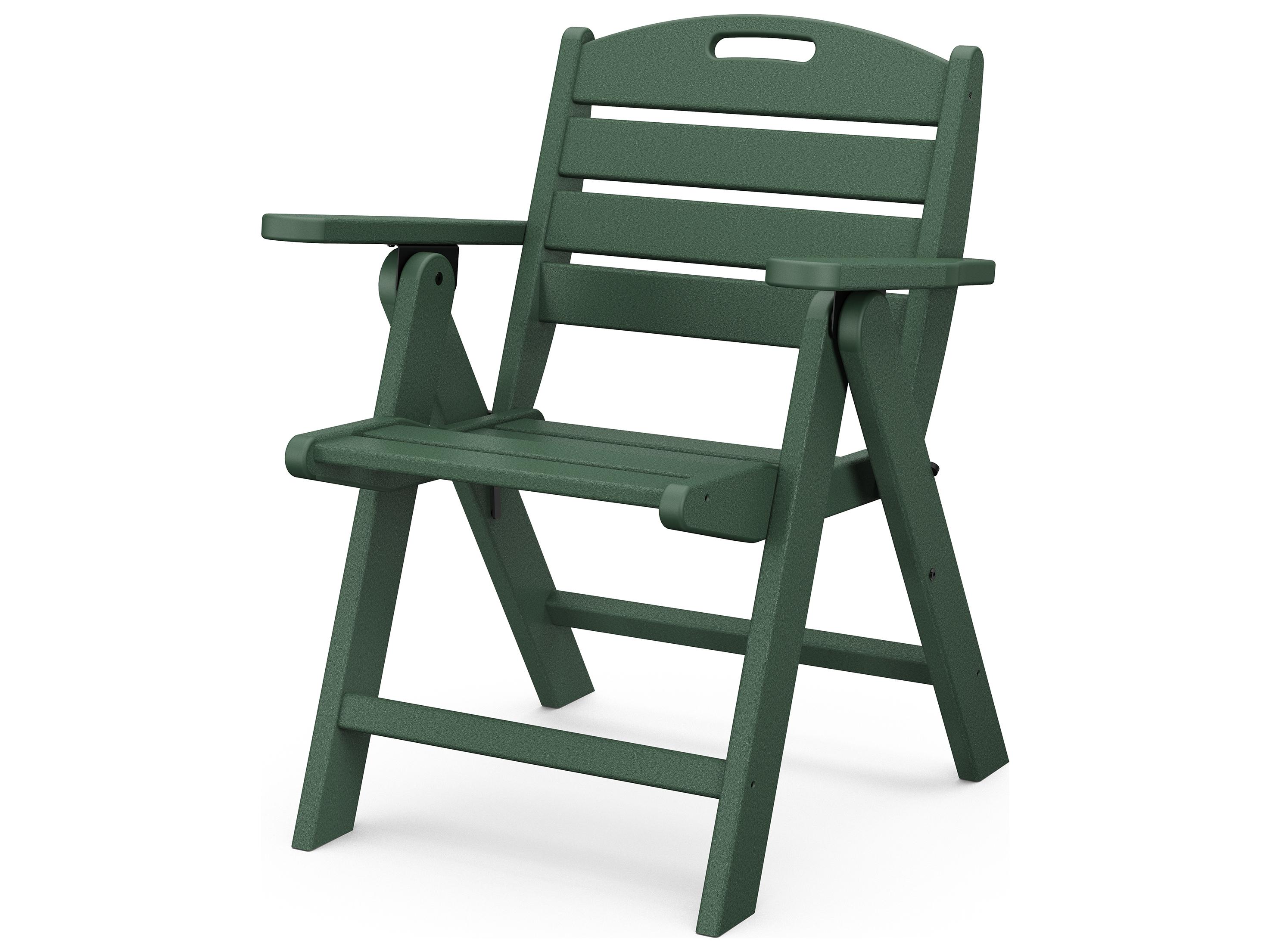 POLYWOOD® Nautical Recycled Plastic Lowback Outdoor Patio Lounge Chair