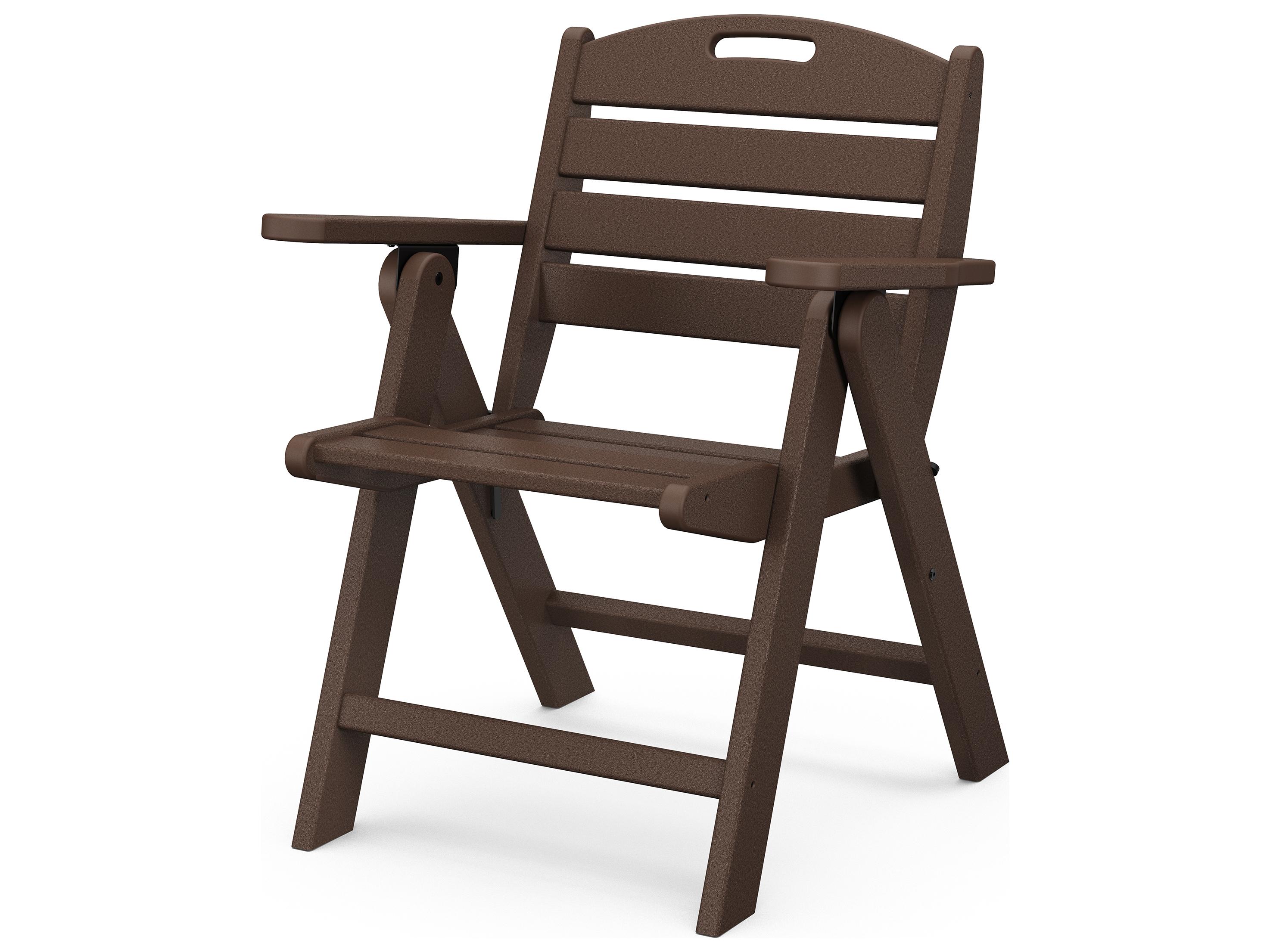 POLYWOOD® Nautical Recycled Plastic Lowback Outdoor Patio Lounge Chair