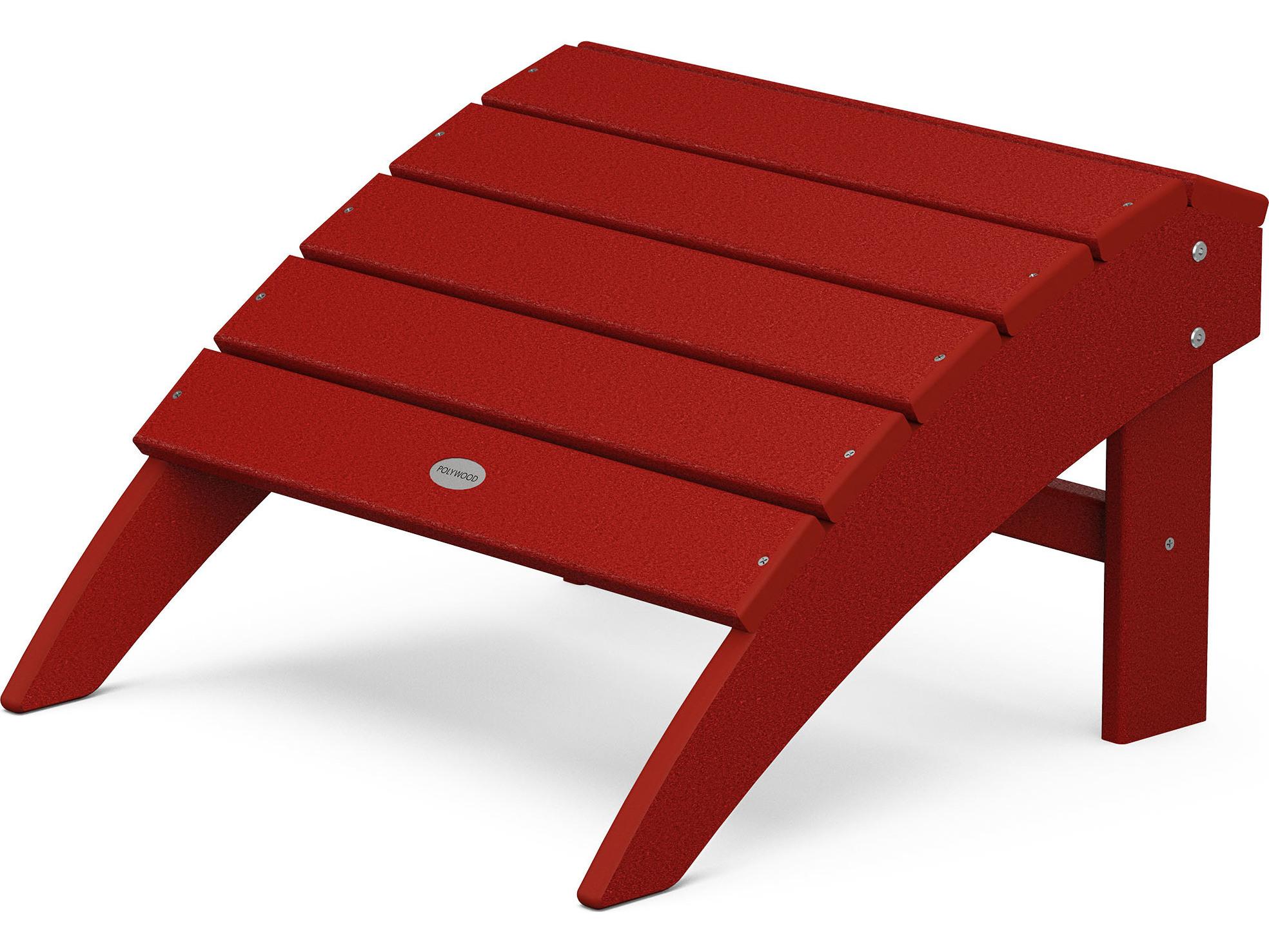 POLYWOOD® Vineyard Recycled Plastic Patio Ottoman