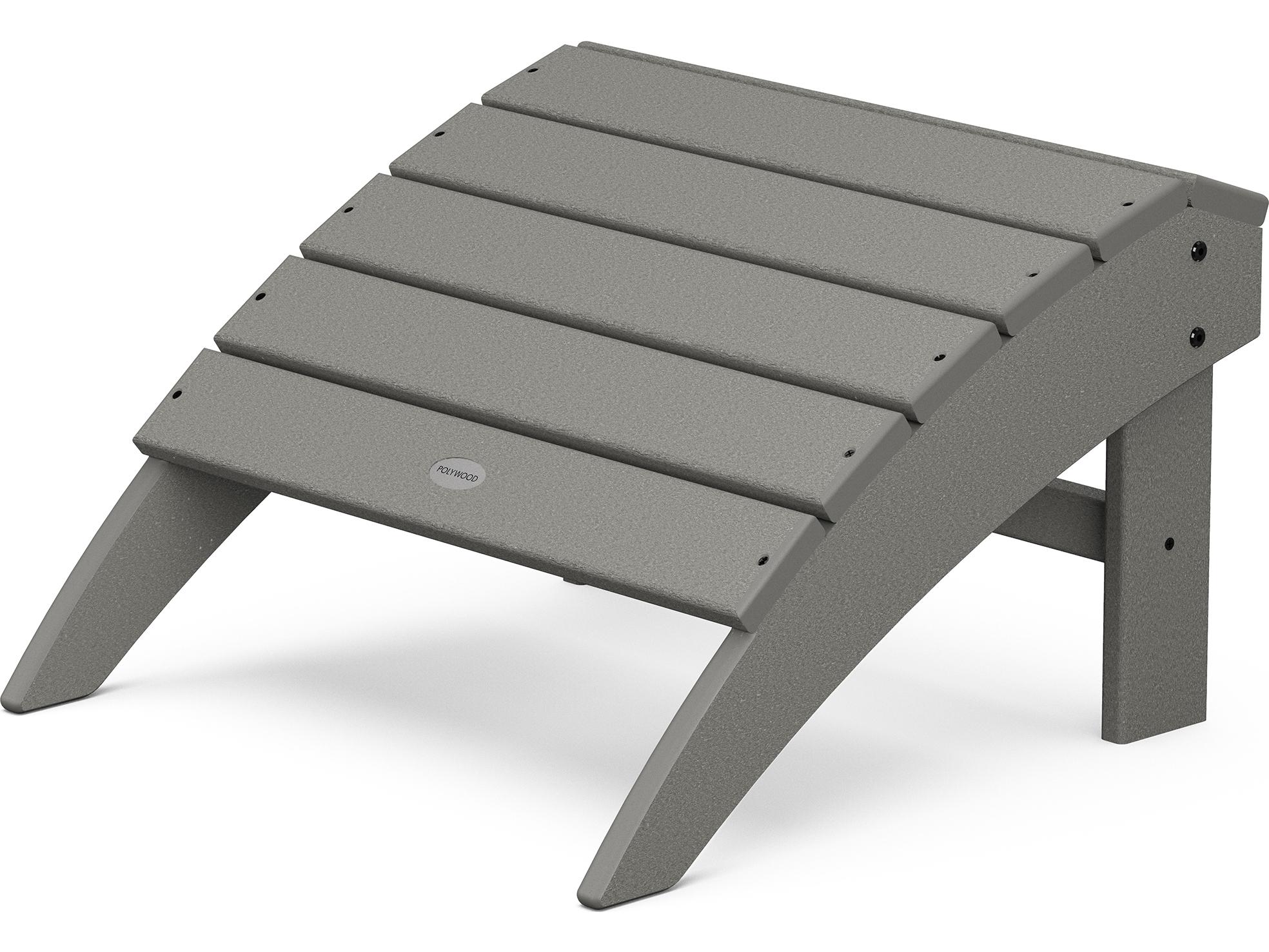 POLYWOOD® Vineyard Recycled Plastic Patio Ottoman