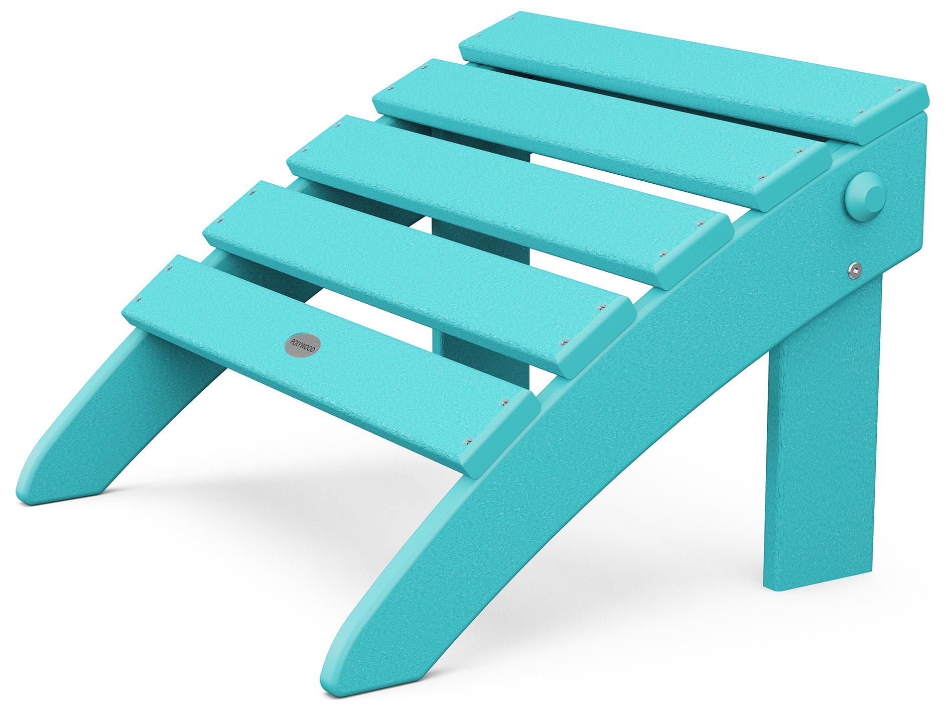 POLYWOOD® Classic Adirondack Recycled Plastic Folding Outdoor Ottoman