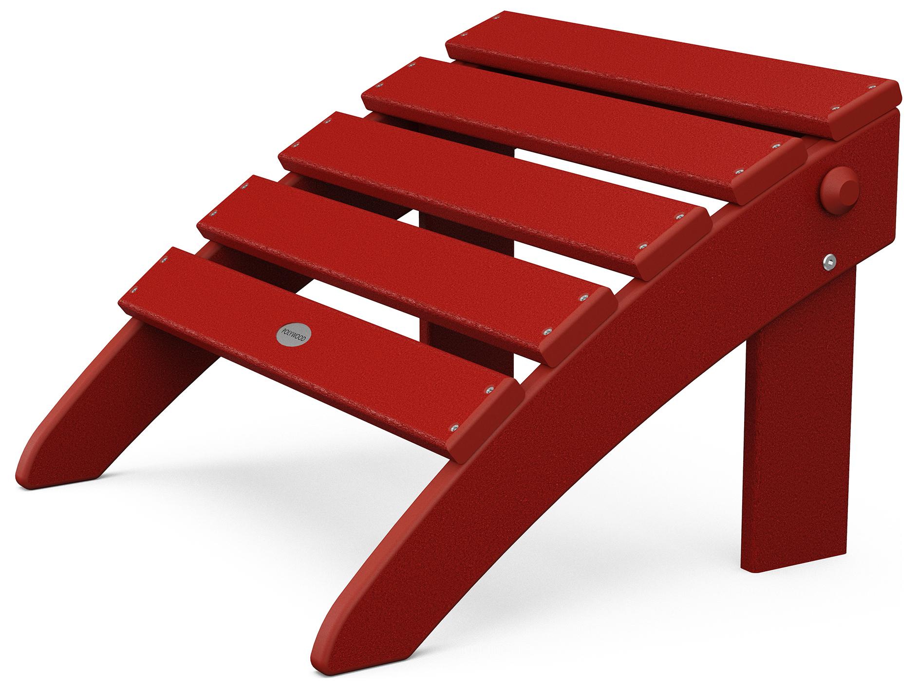 POLYWOOD® Classic Adirondack Recycled Plastic Folding Outdoor Ottoman