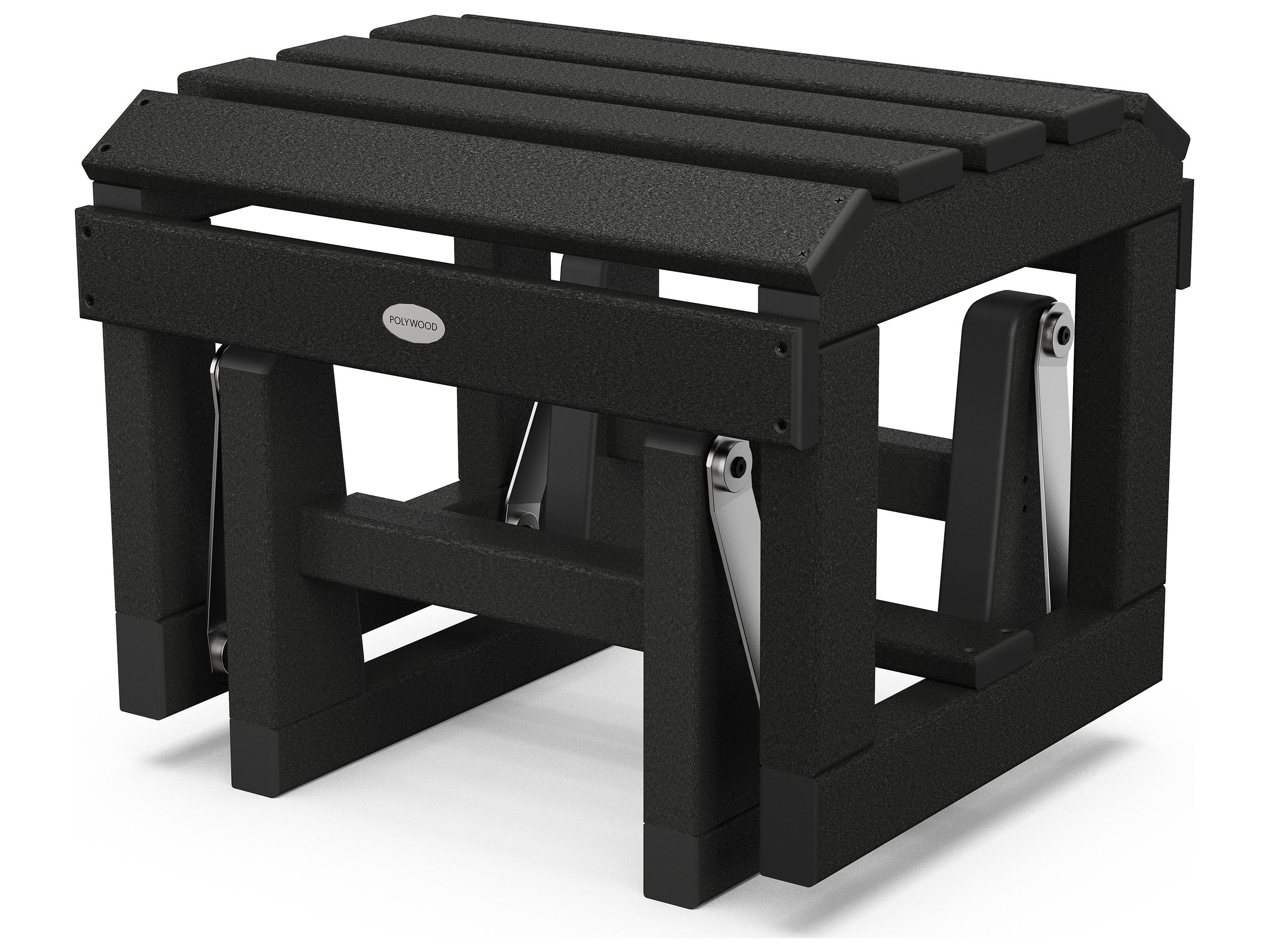 POLYWOOD® Classic Adirondack Recycled Plastic Glider Outdoor Ottoman