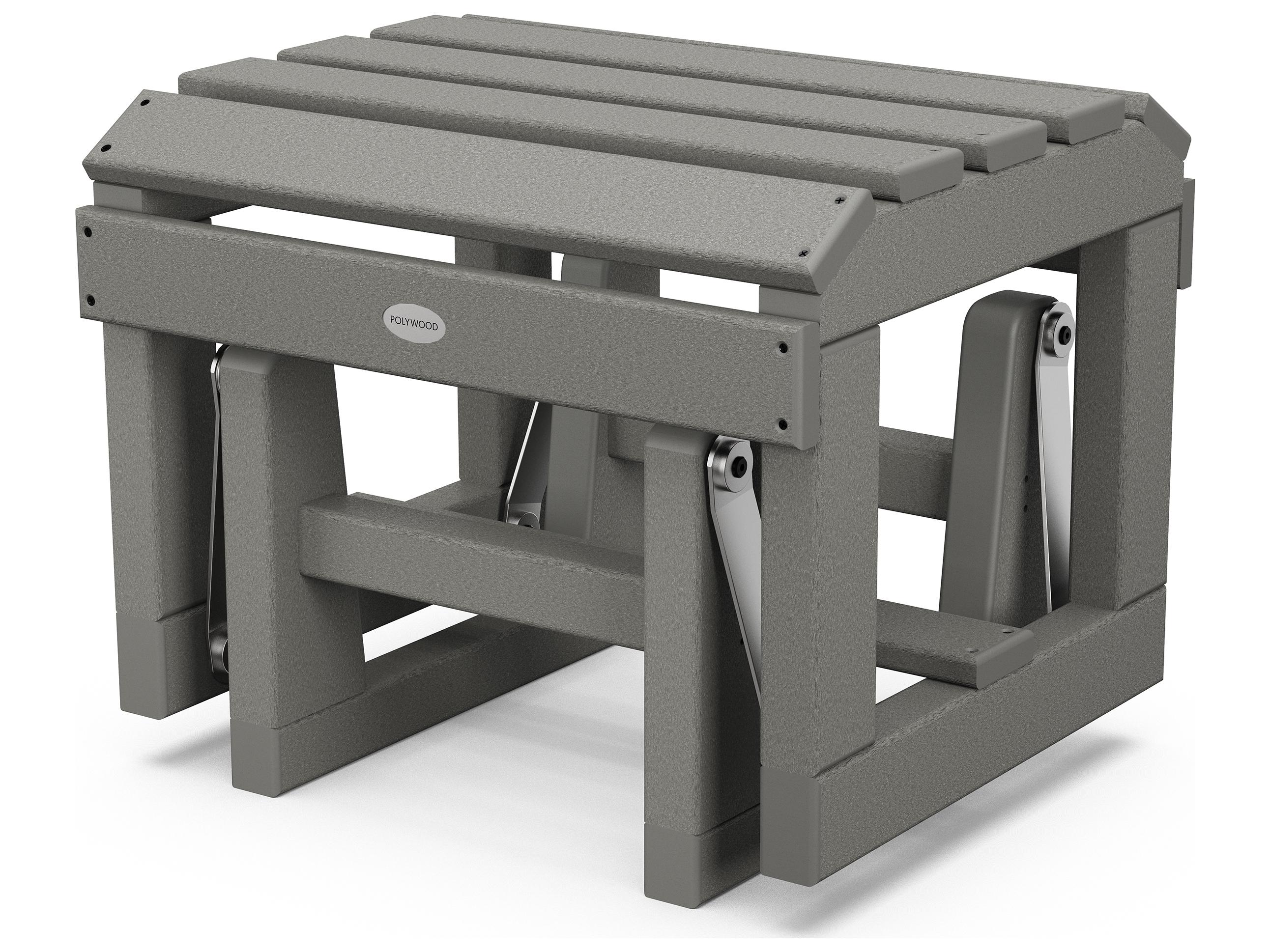 POLYWOOD® Classic Adirondack Recycled Plastic Glider Outdoor Ottoman