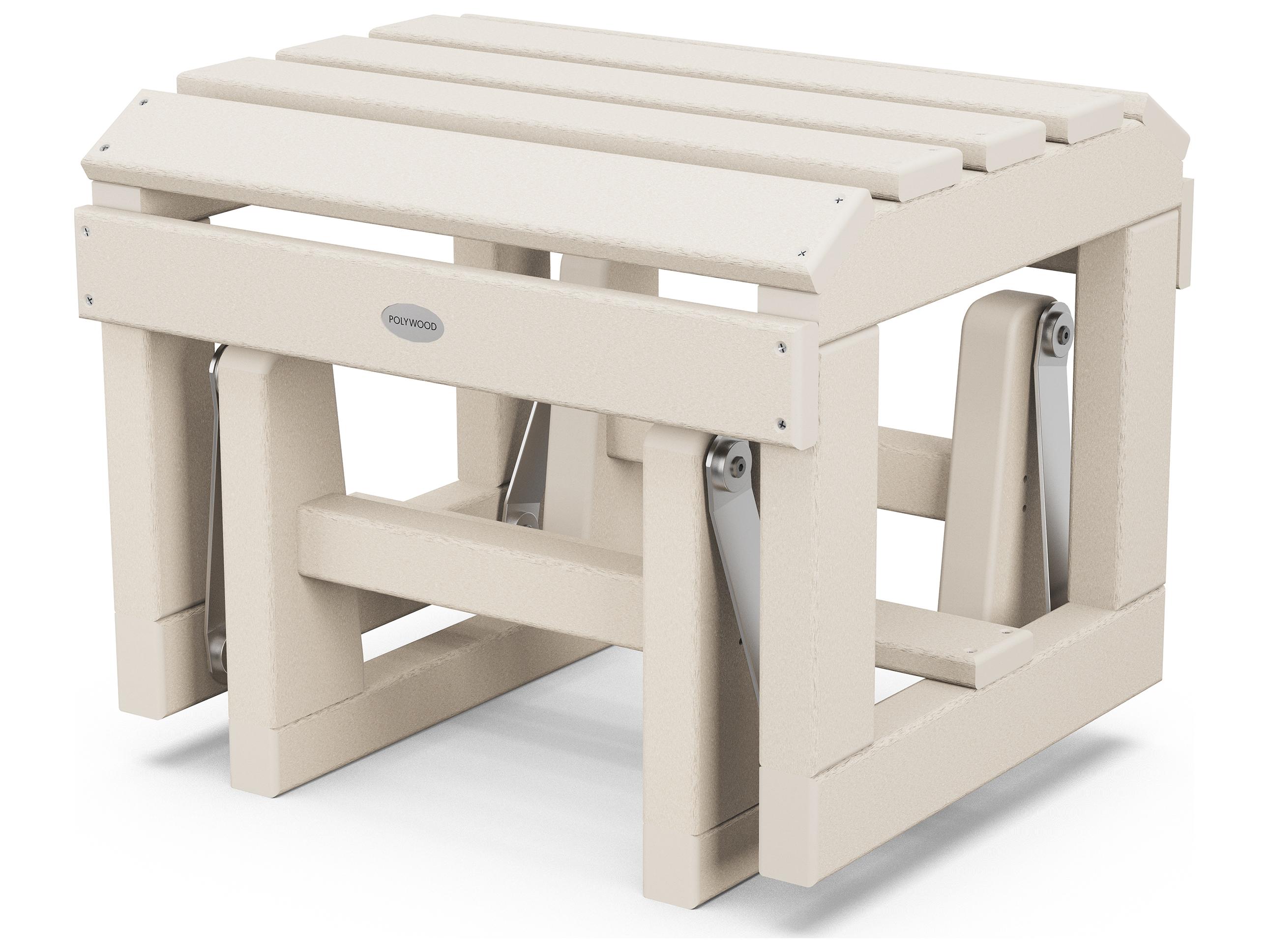 POLYWOOD® Classic Adirondack Recycled Plastic Glider Outdoor Ottoman