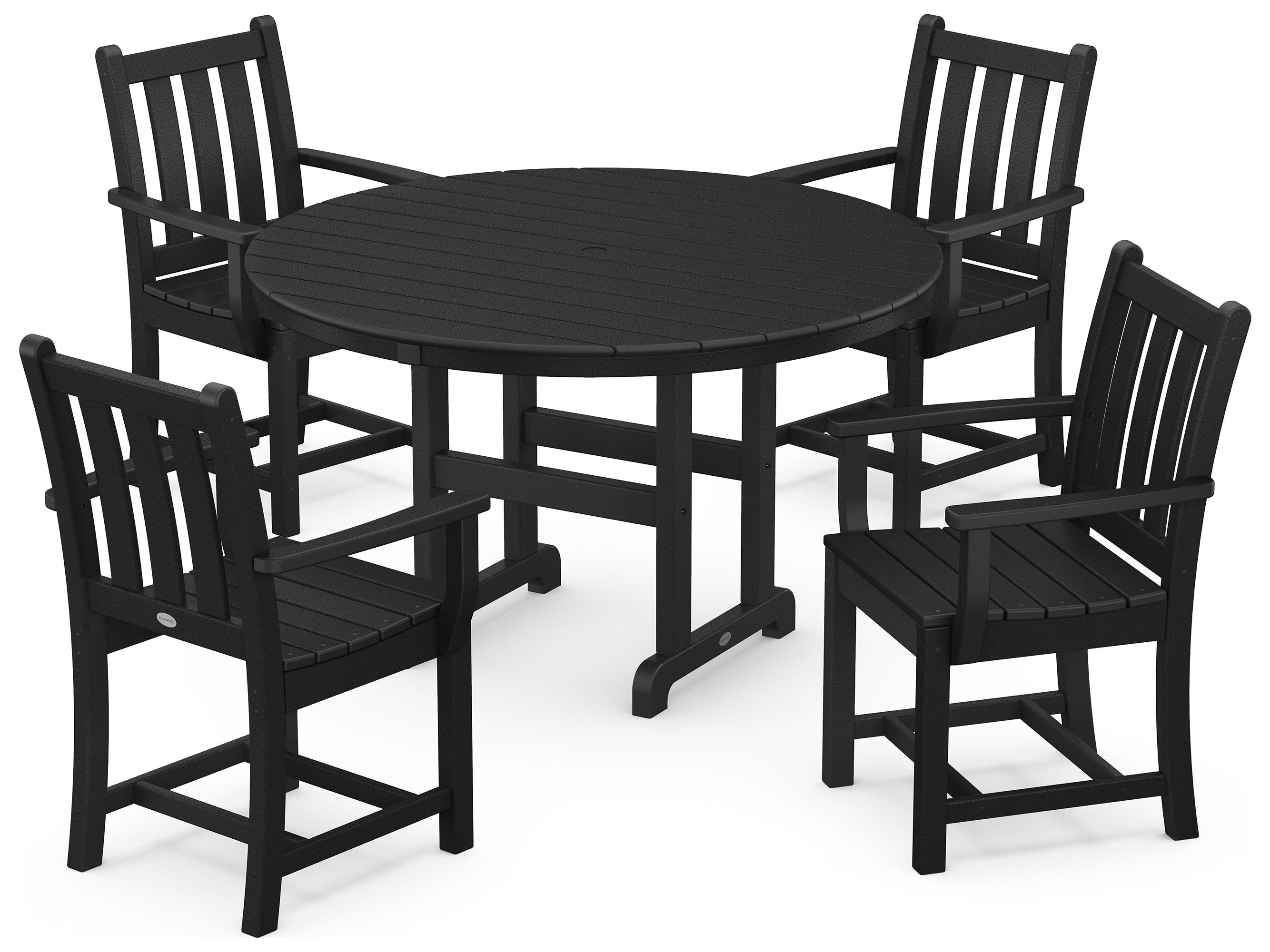 POLYWOOD® Traditional Garden Recycled Plastic Outdoor Patio Dining Set