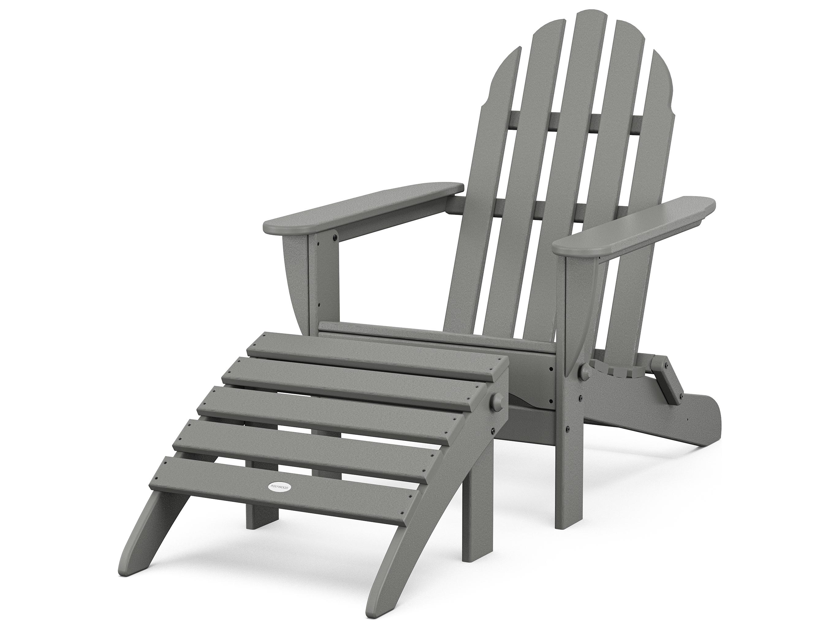 POLYWOOD® Classic Adirondack Recycled Plastic 2-Piece Set